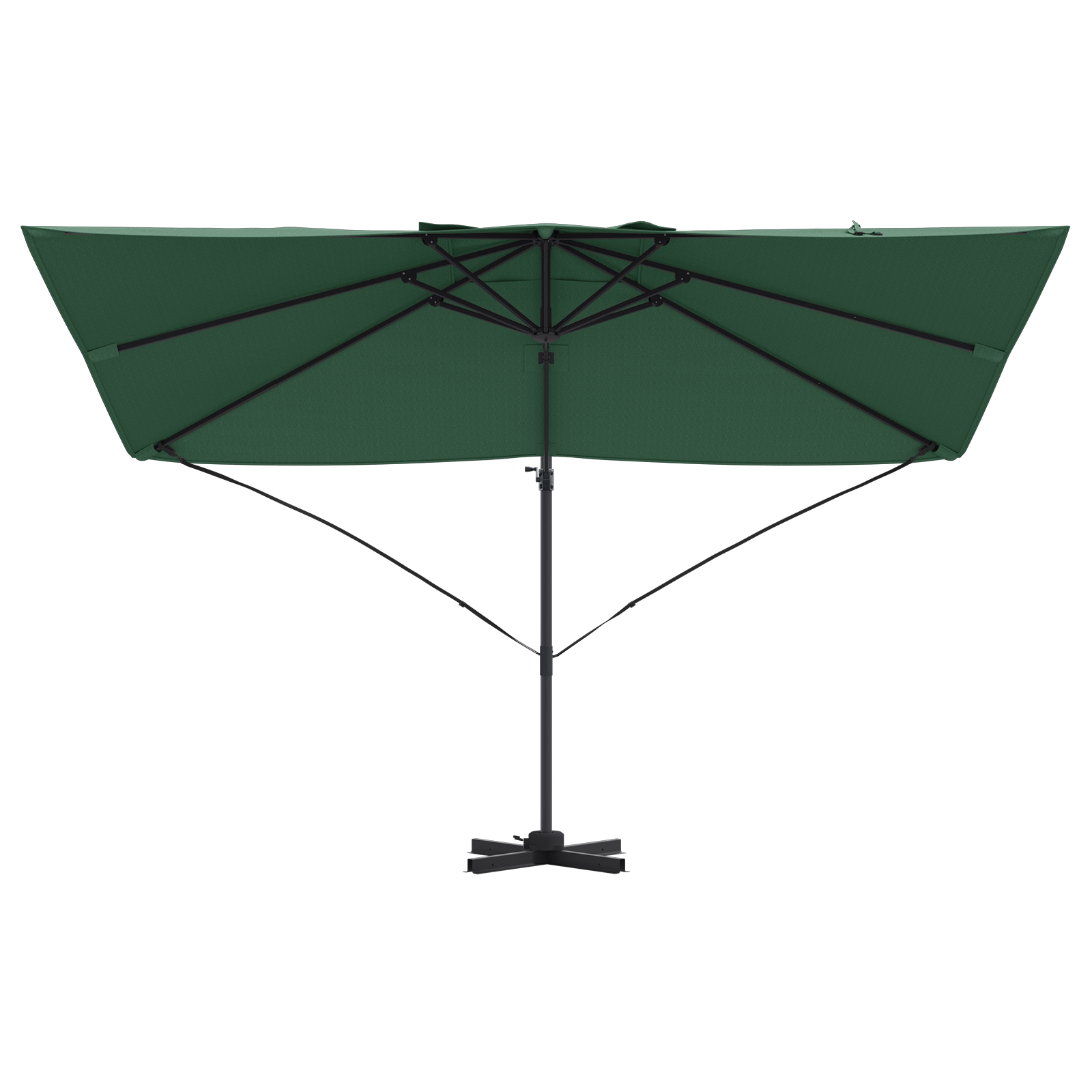 Umbrela Cantilever Verde Verde Poliester și cadru metalic Mare GartenMobel Dekor
