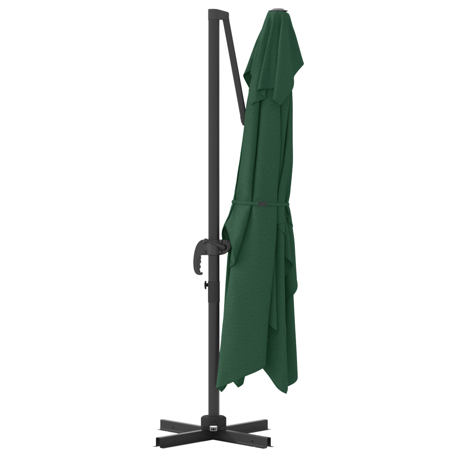 Umbrela Cantilever Verde Verde Poliester și cadru metalic Mare GartenMobel Dekor