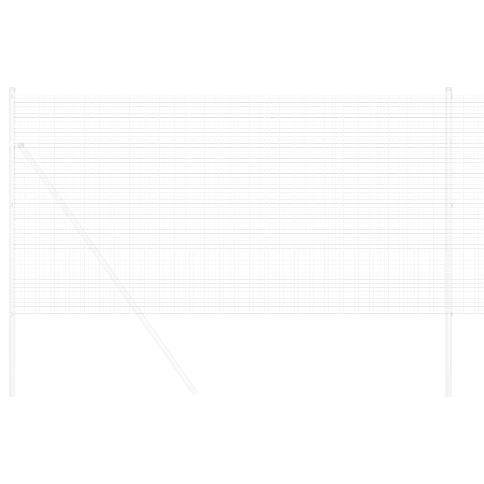 Gard din sârmă sudată 0.4x10 m Oțel zincat GartenMobel Dekor