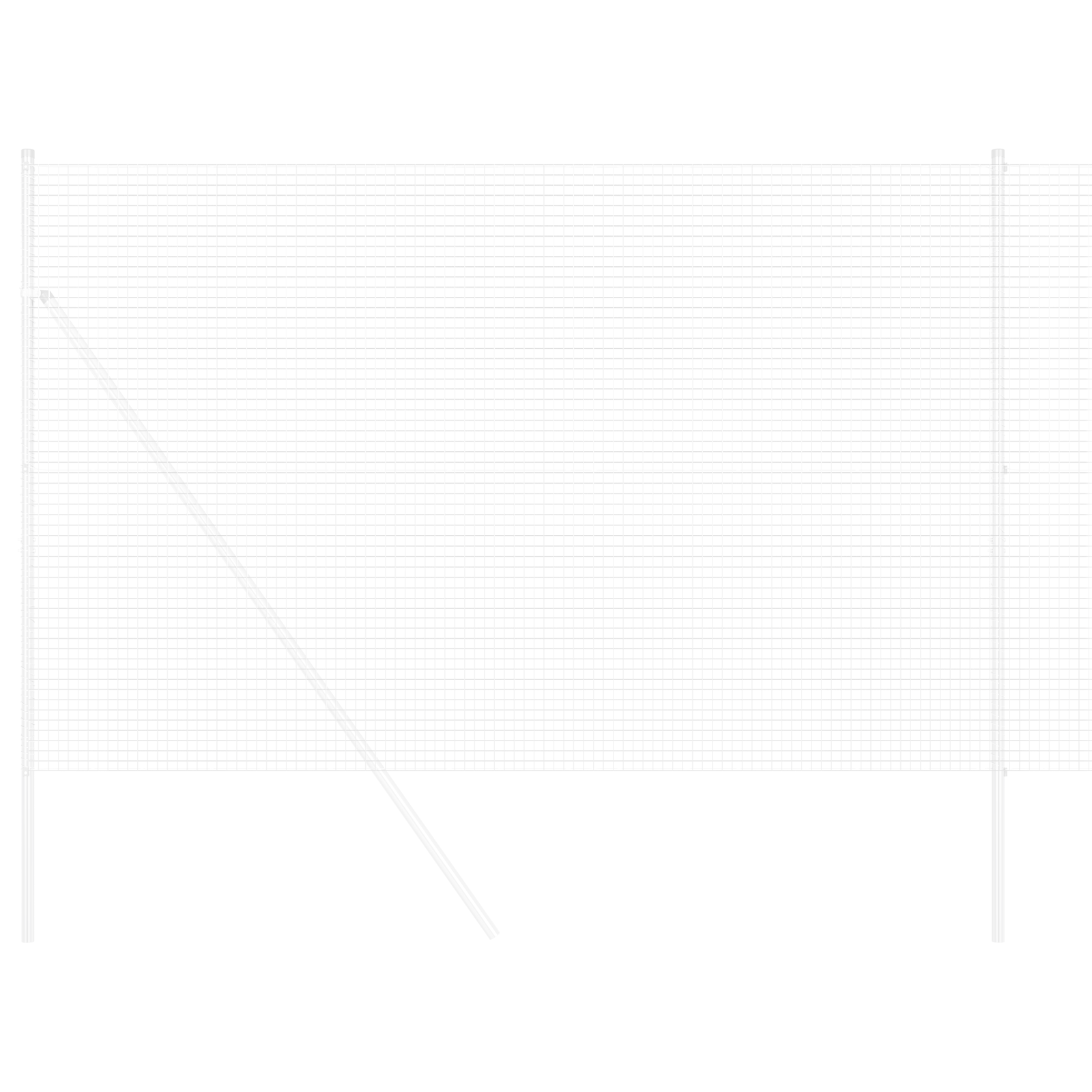 Gard din sârmă sudată 1.6x10 m Oțel galvanizat GartenMobel Dekor