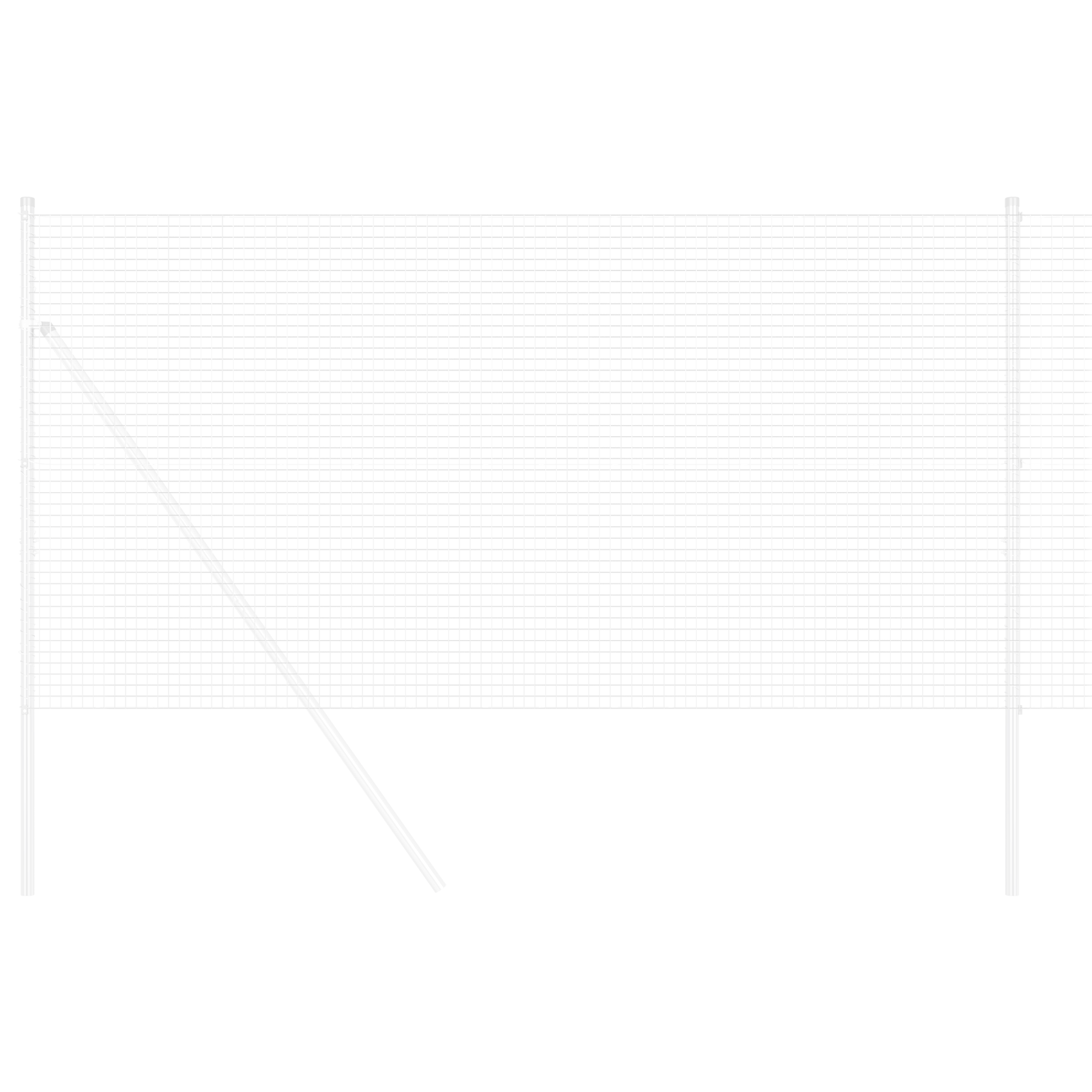 Zid de sârmă sudată 1,2x50 m Oțel galvanizat GartenMobel Dekor