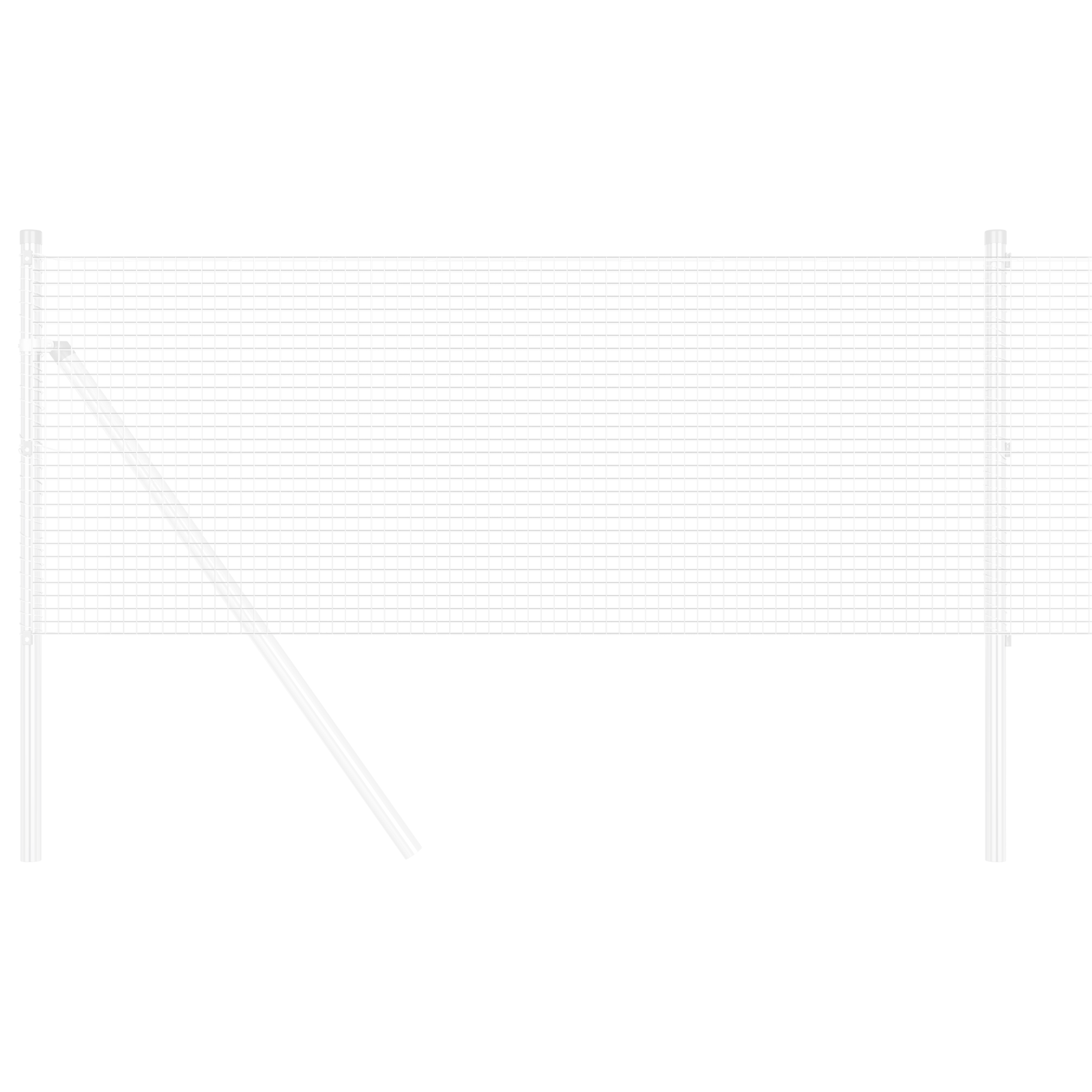 Gard Sudat din Oțel Galvanizat 0.6x100 m GartenMobel Dekor