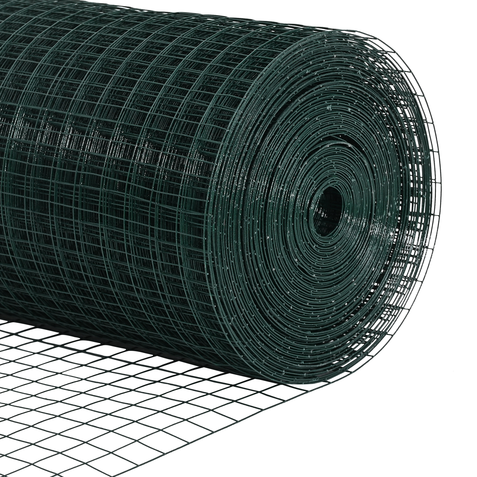 Gard Din Plasă Sudată Verde 0.4x50 m Oțel GartenMobel Dekor