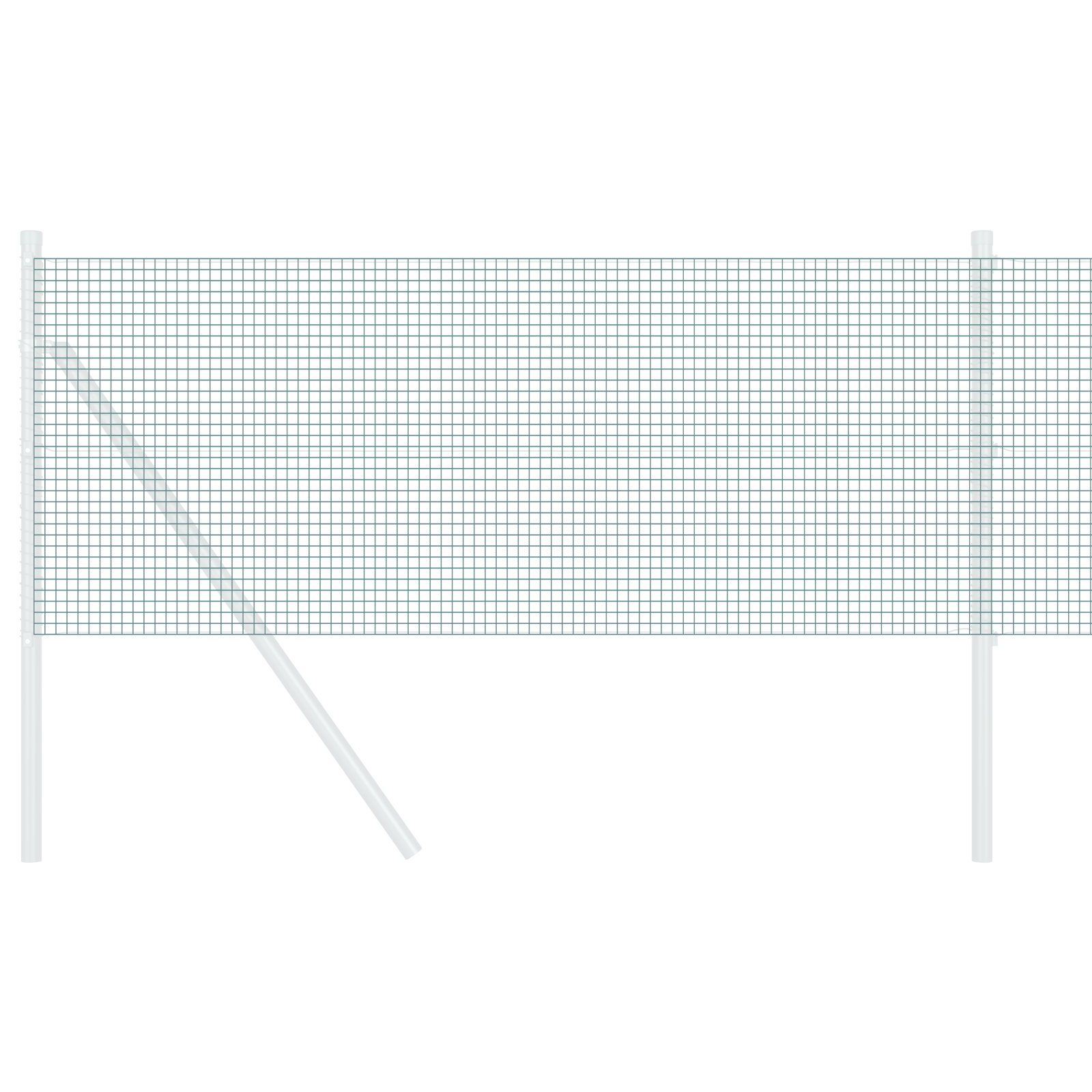 Îngrăditură din plasă sudată verde 0,4x100 m din oțel GartenMobel Dekor