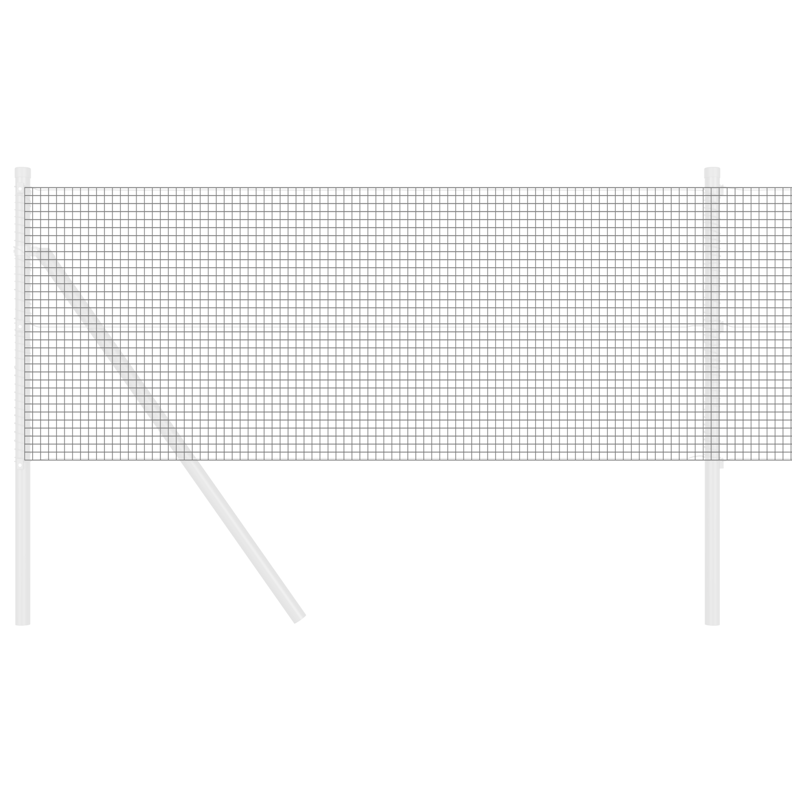 Gard Sudat Gri 0.4x25 m Fier GartenMobel Dekor