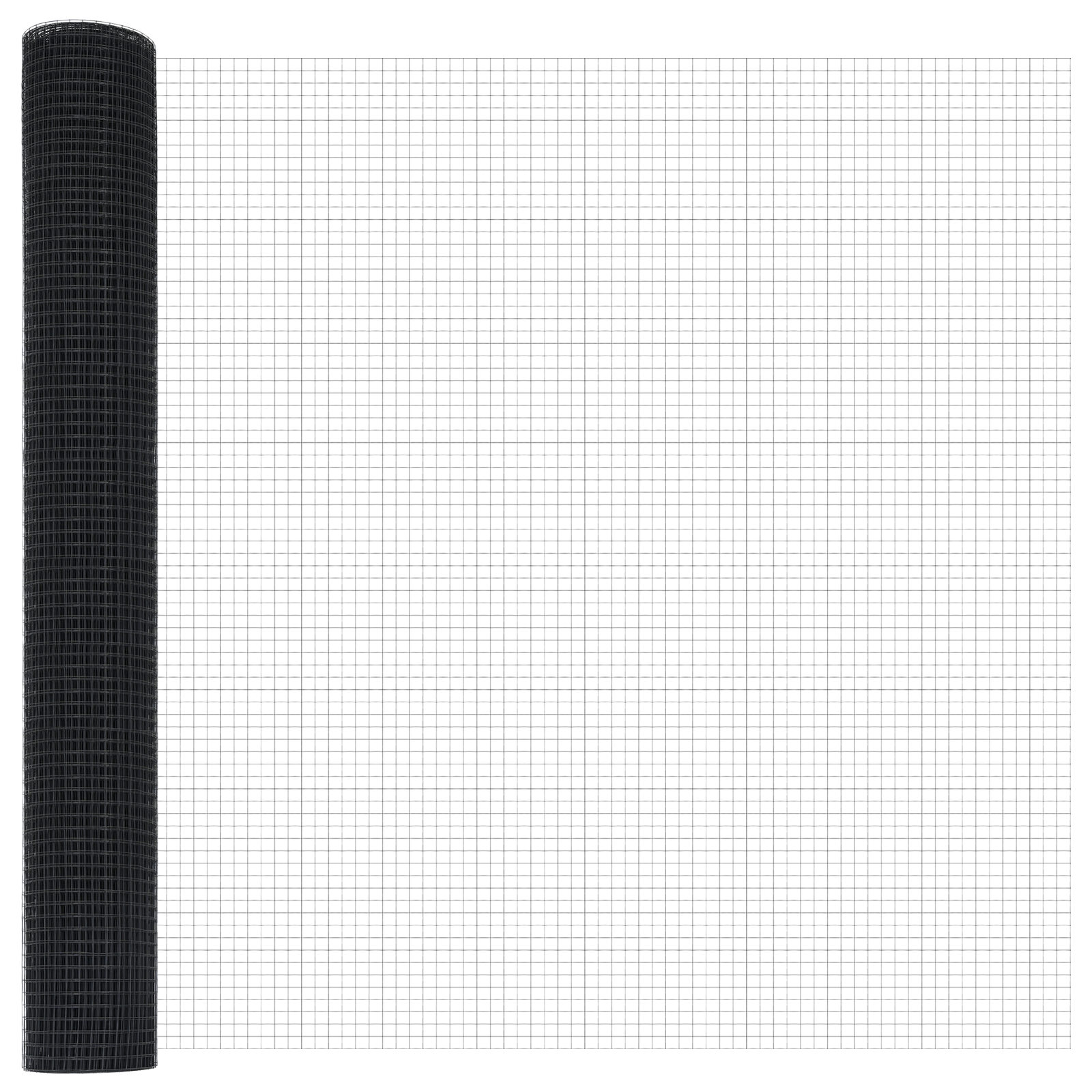 Gard din Fier Sudat Gri 1.4x10 m Fier GartenMobel Dekor