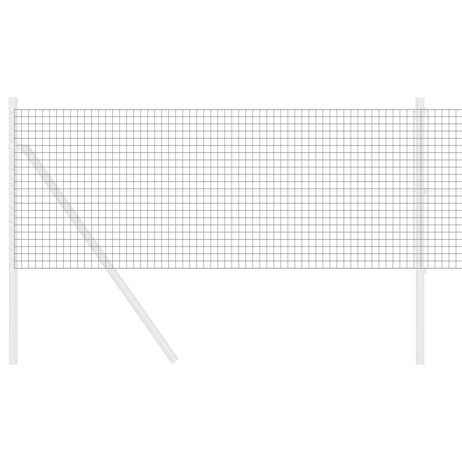 Împrejmuire Sudată Gri 0.8x10 m Fier GartenMobel Dekor