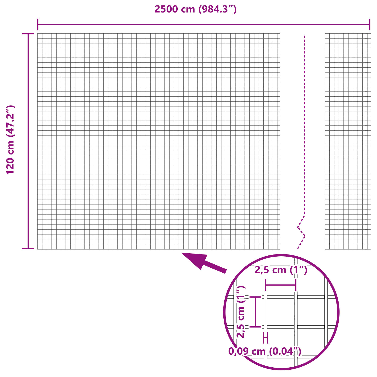 Plasă Sudată Gri 1.2x25 m Oțel GartenMobel Dekor