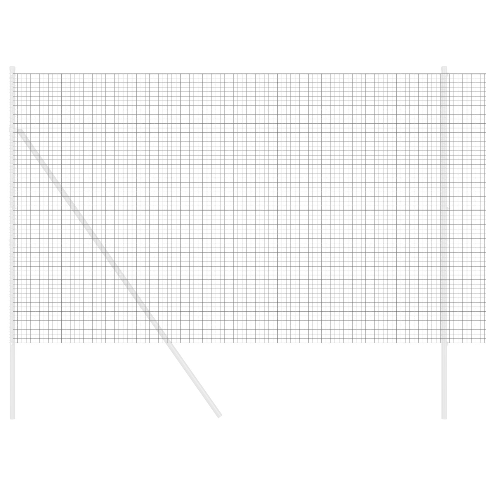 Gard din sârmă sudată Gri 1,6x25 m Oțel GartenMobel Dekor