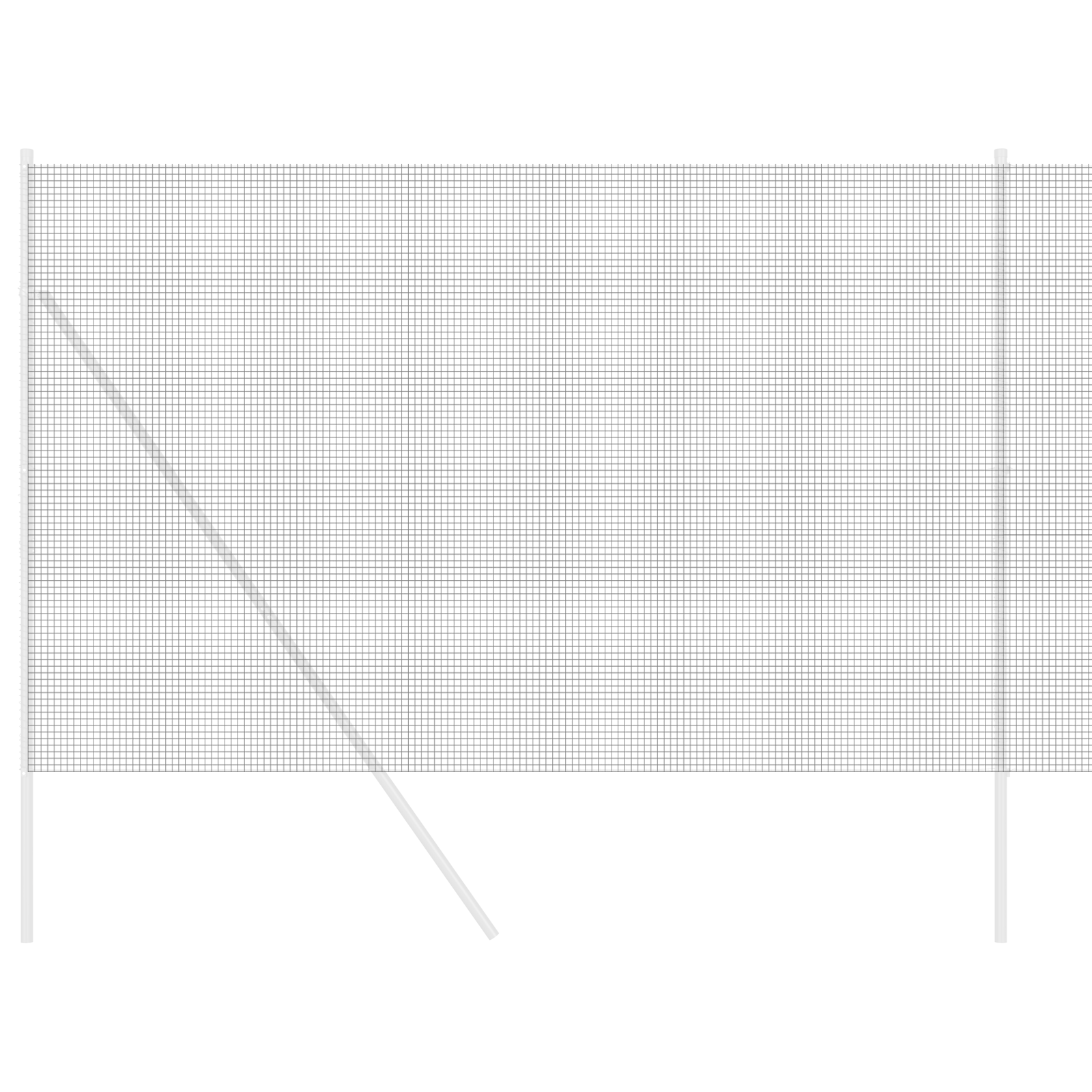 Îngrădire din Sârmă Sudată Gri 1.6x25 m Oțel GartenMobel Dekor