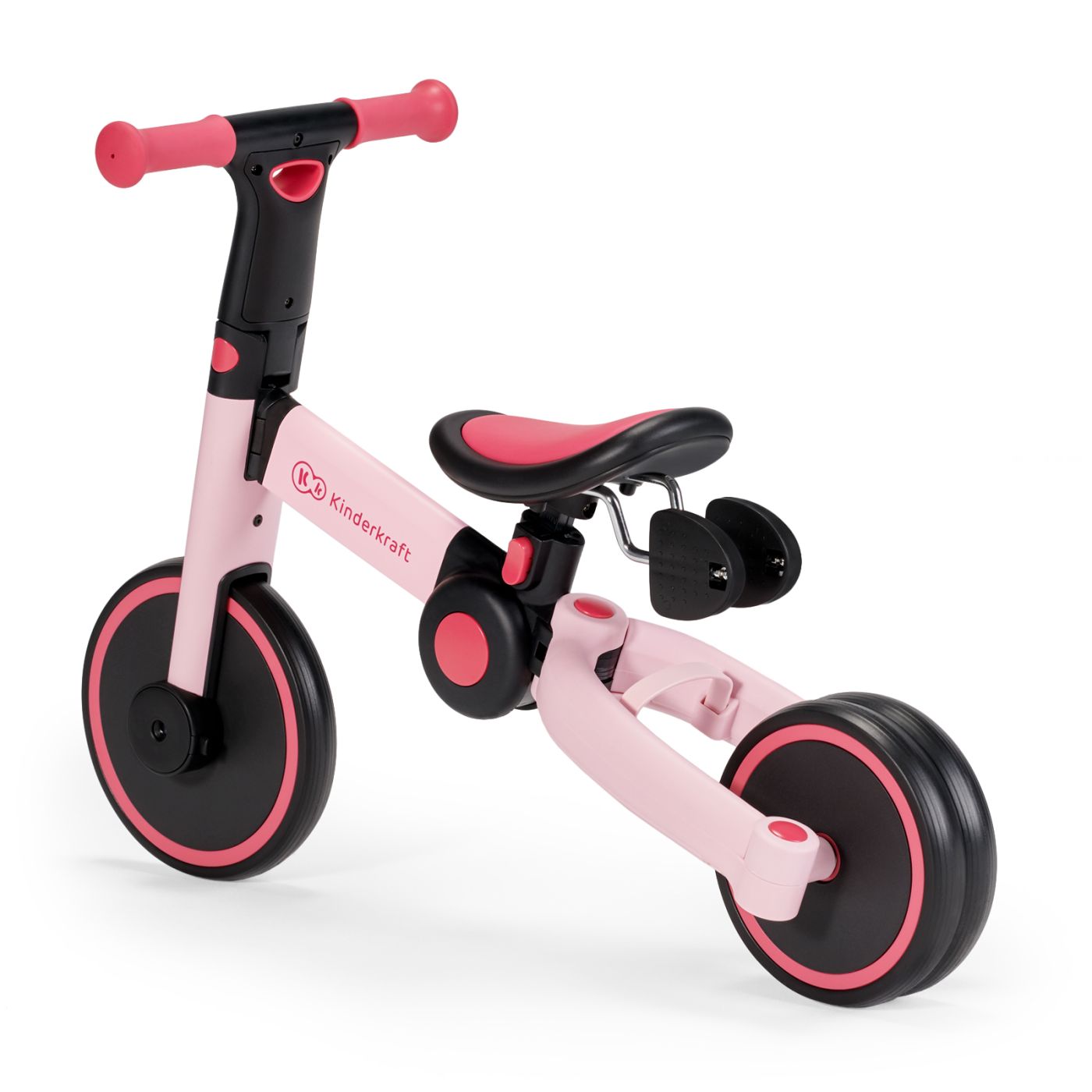 BICICLETA DE ECHILIBRU / TRICICLETA KINDERKRAFT 4TRIKE, CANDY PINK SuperHeroes ToysZone
