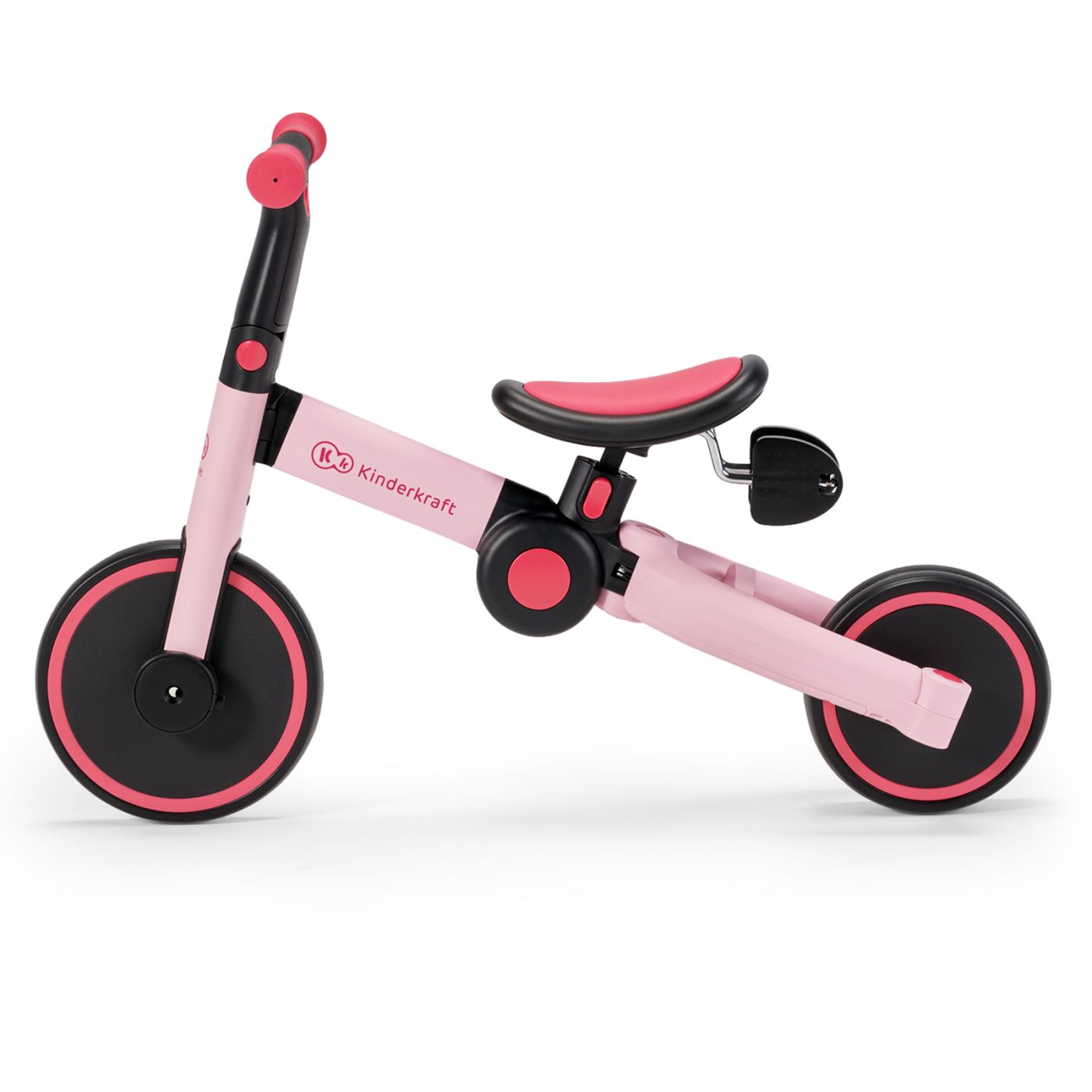 BICICLETA DE ECHILIBRU / TRICICLETA KINDERKRAFT 4TRIKE, CANDY PINK SuperHeroes ToysZone