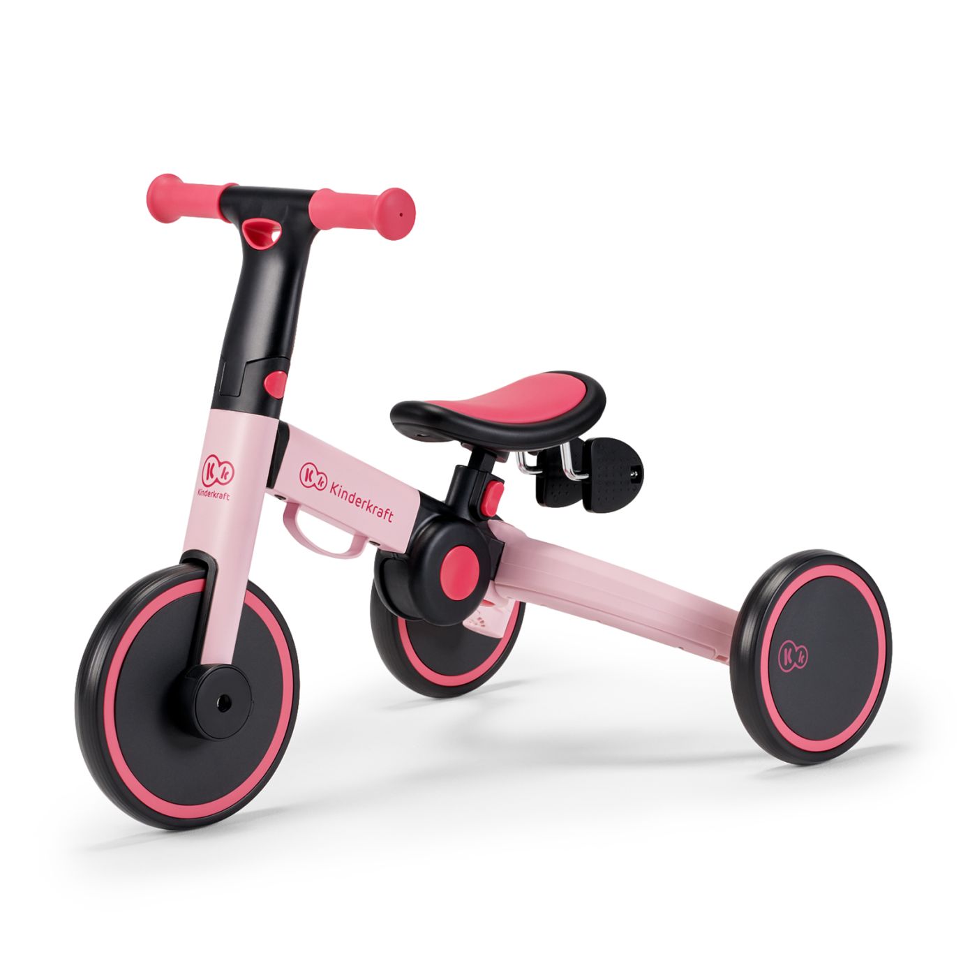 BICICLETA DE ECHILIBRU / TRICICLETA KINDERKRAFT 4TRIKE, CANDY PINK SuperHeroes ToysZone
