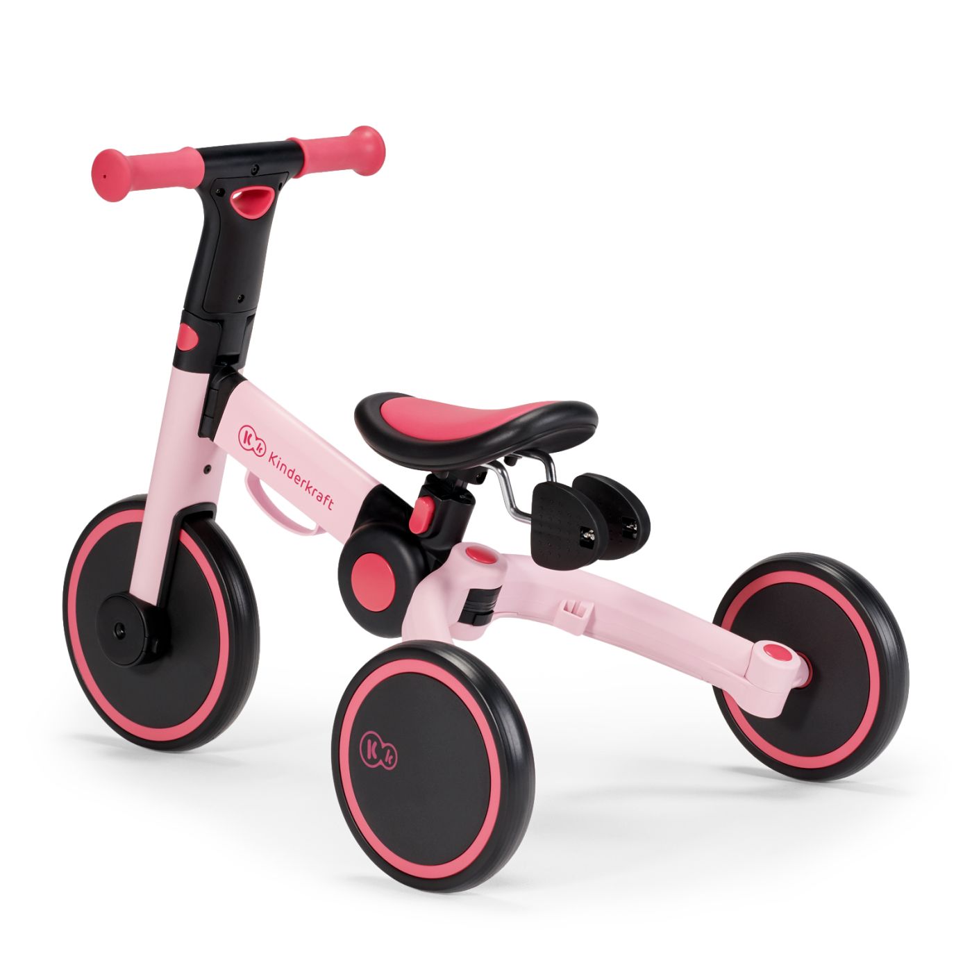 BICICLETA DE ECHILIBRU / TRICICLETA KINDERKRAFT 4TRIKE, CANDY PINK SuperHeroes ToysZone