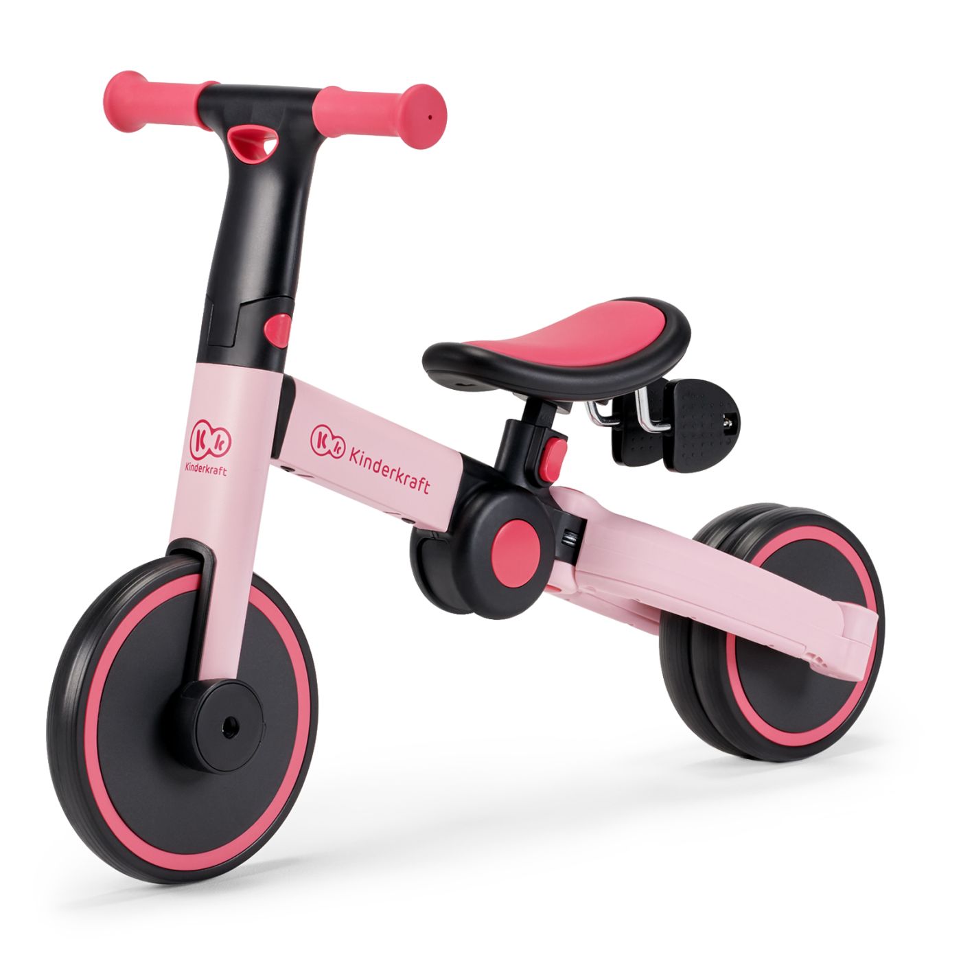 BICICLETA DE ECHILIBRU / TRICICLETA KINDERKRAFT 4TRIKE, CANDY PINK SuperHeroes ToysZone