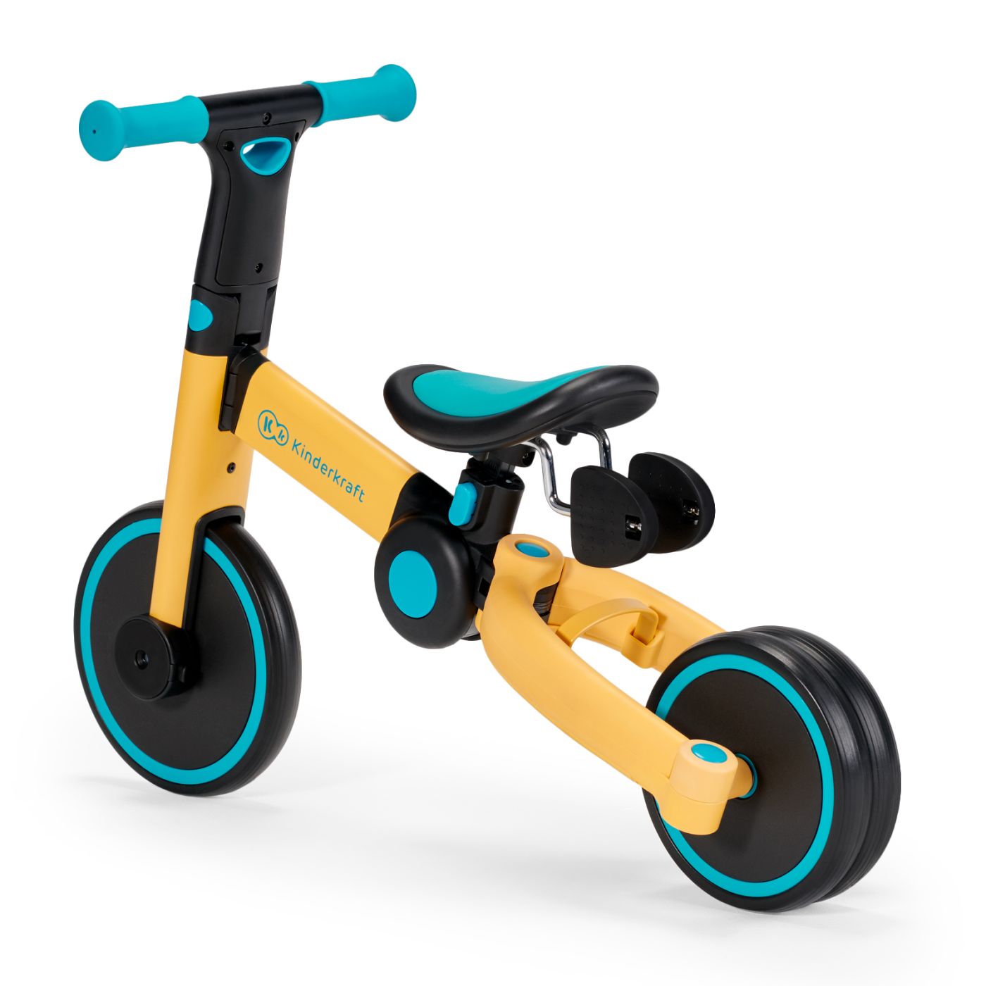BICICLETA DE ECHILIBRU / TRICICLETA KINDERKRAFT 4TRIKE, PRIMROSE YELLOW SuperHeroes ToysZone