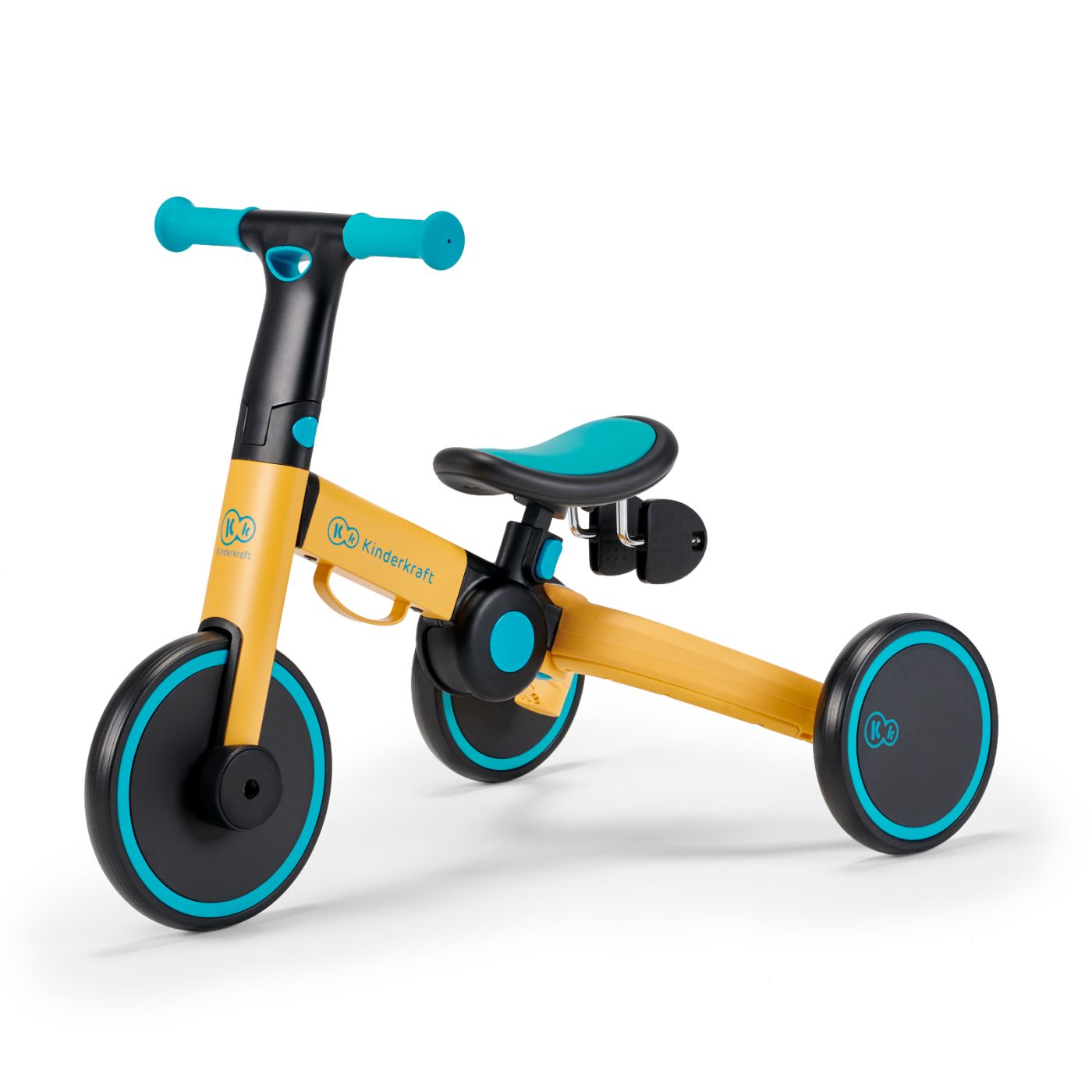BICICLETA DE ECHILIBRU / TRICICLETA KINDERKRAFT 4TRIKE, PRIMROSE YELLOW SuperHeroes ToysZone