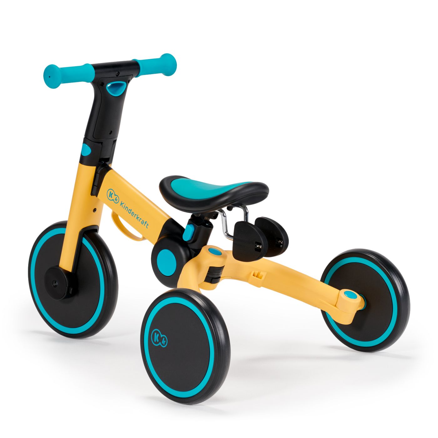 BICICLETA DE ECHILIBRU / TRICICLETA KINDERKRAFT 4TRIKE, PRIMROSE YELLOW SuperHeroes ToysZone