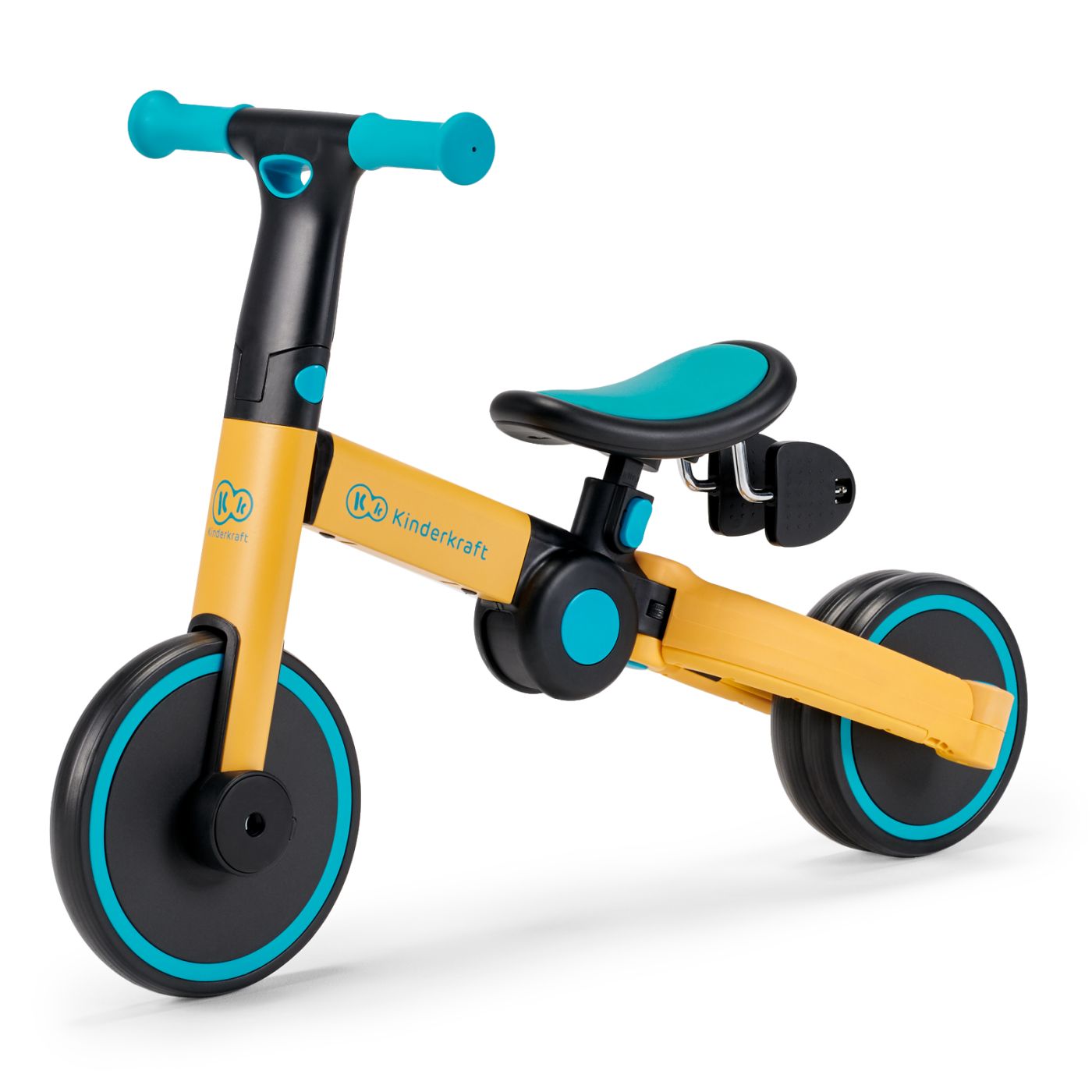 BICICLETA DE ECHILIBRU / TRICICLETA KINDERKRAFT 4TRIKE, PRIMROSE YELLOW SuperHeroes ToysZone