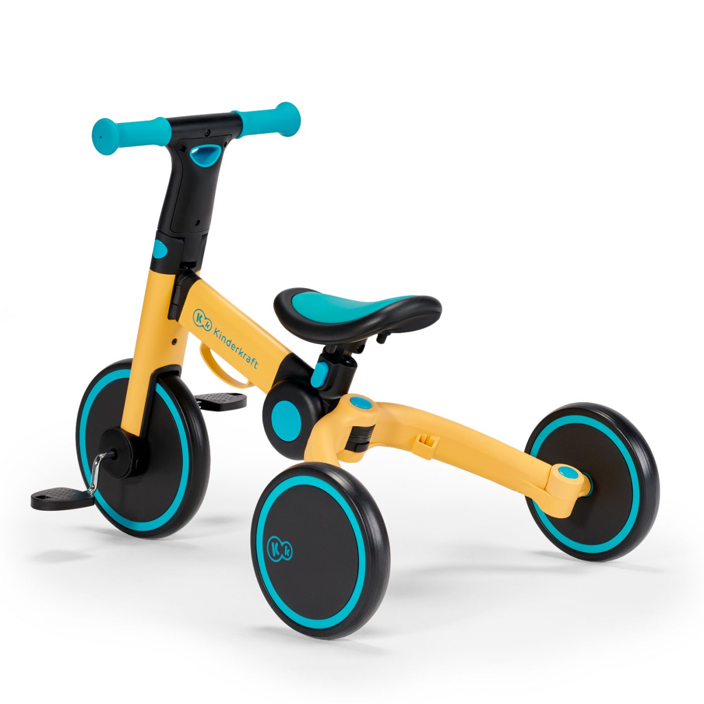 BICICLETA DE ECHILIBRU / TRICICLETA KINDERKRAFT 4TRIKE, PRIMROSE YELLOW SuperHeroes ToysZone