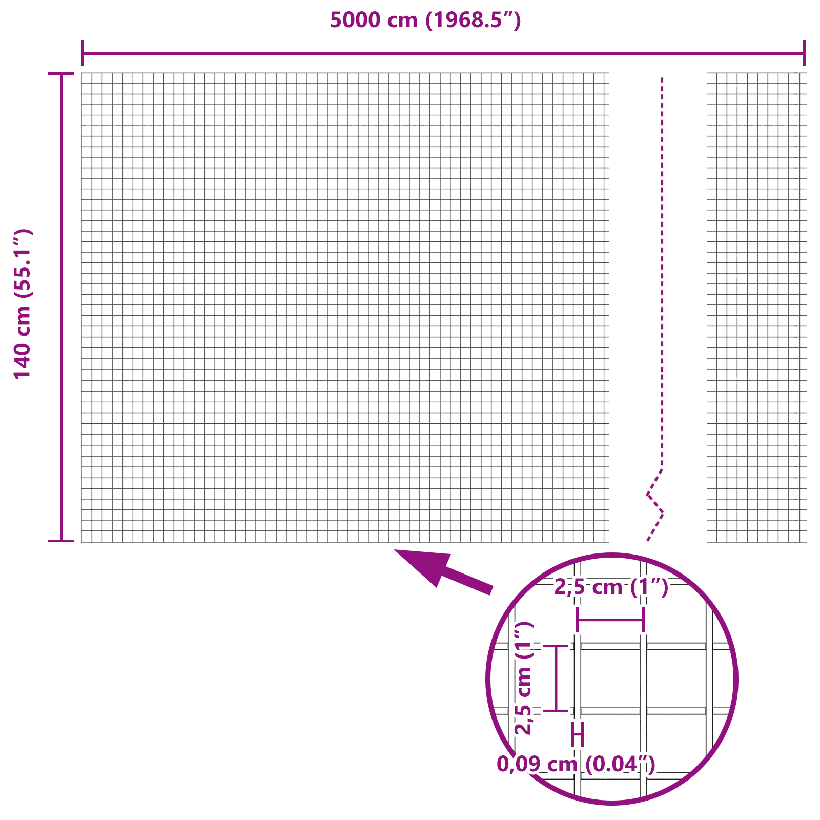 Gard din Fibră Sudată Gri 1.4x50 m Oțel GartenMobel Dekor