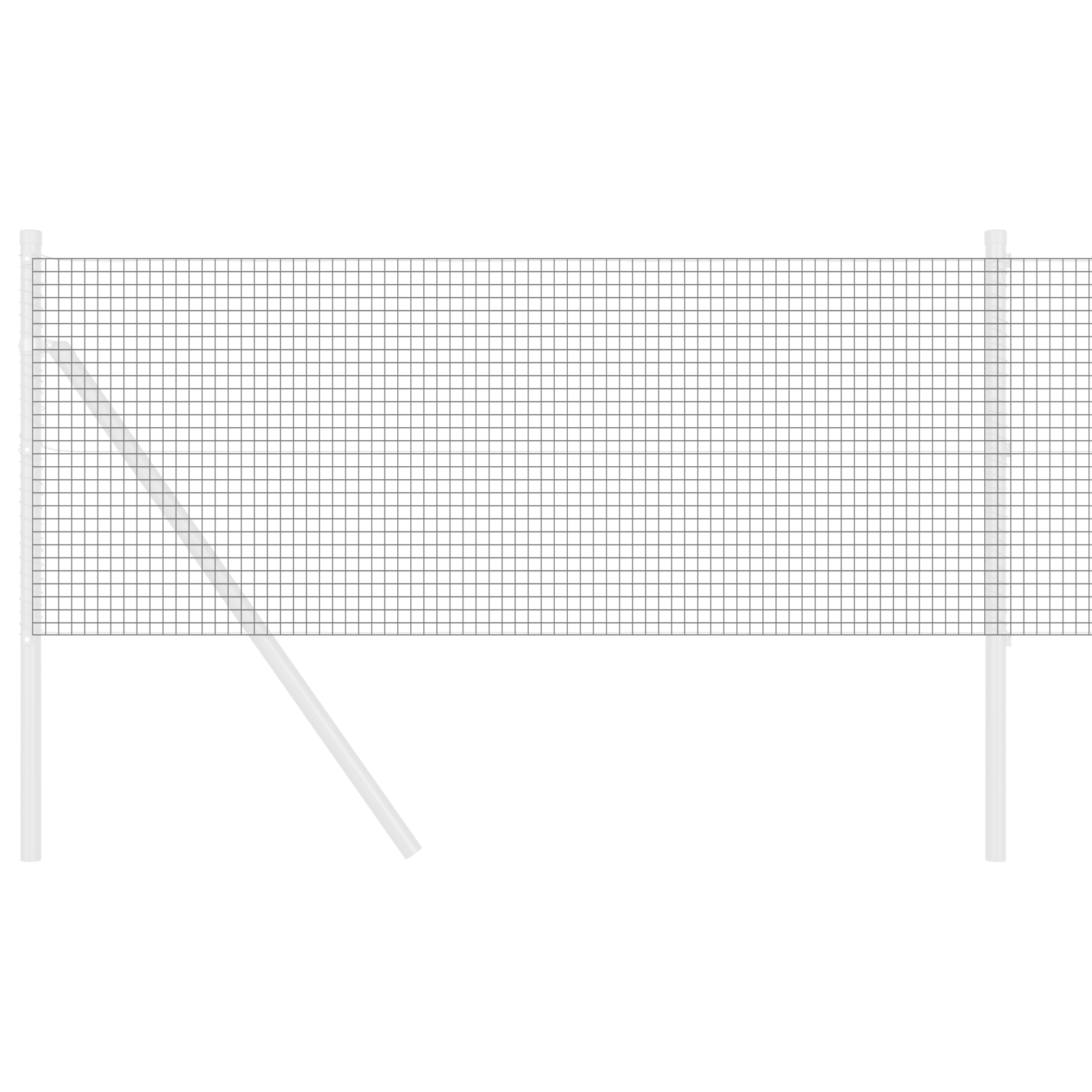 Îngrădire din sârmă sudată Gri 0.4x100 m Oțel GartenMobel Dekor