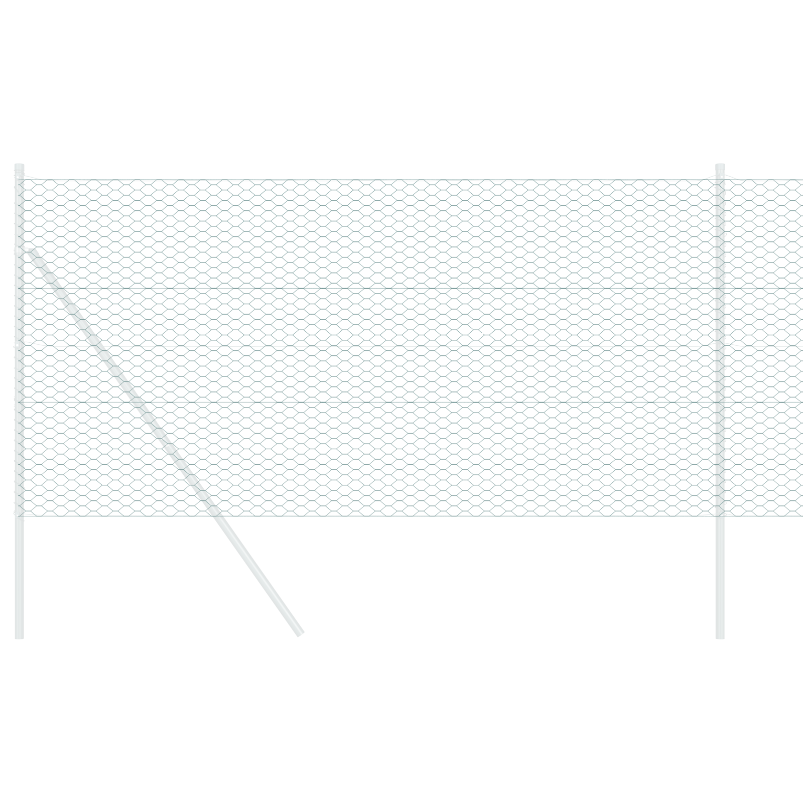 Gard hexagonal verde 1x50 m din oțel GartenMobel Dekor