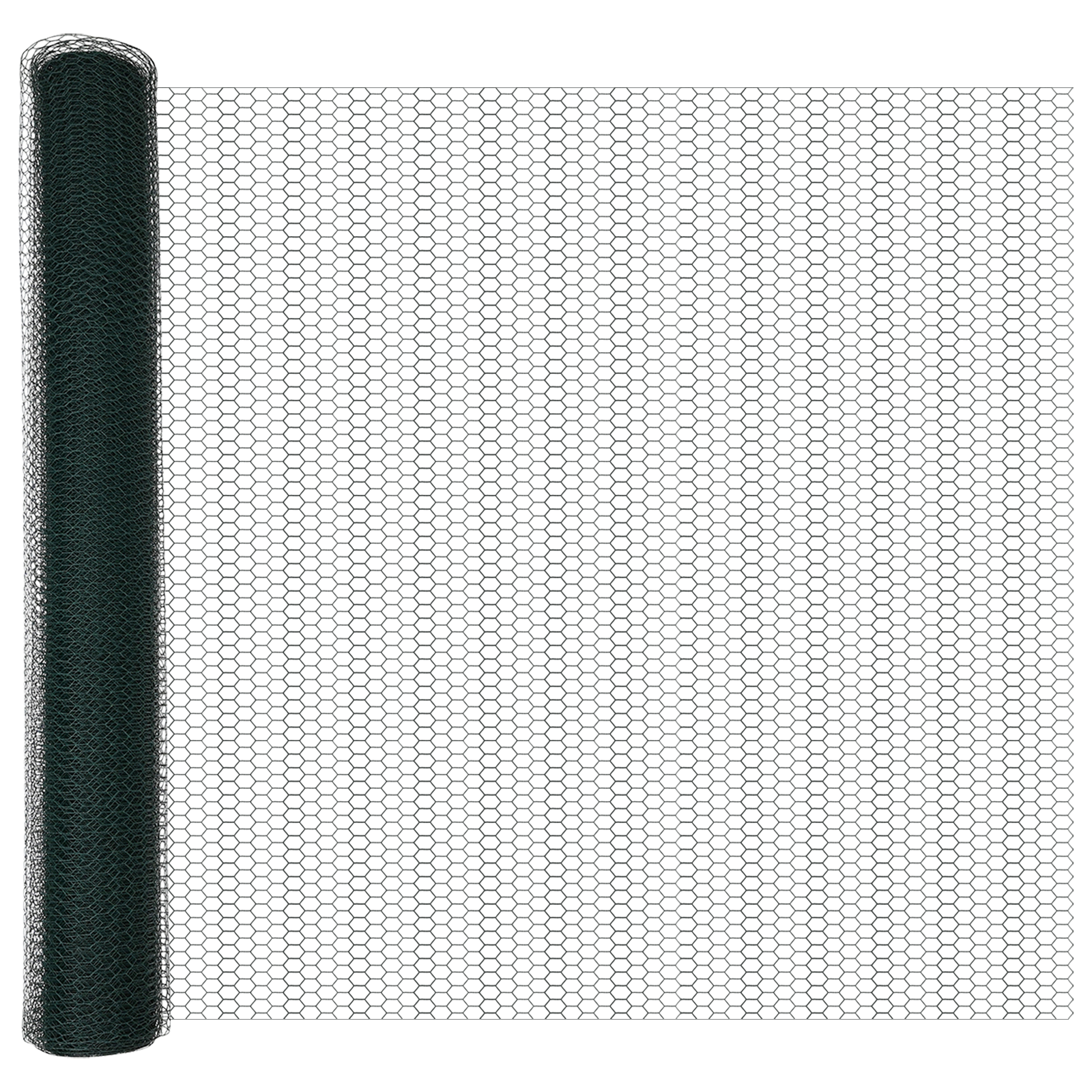 Îngrădire hexagonală verde 1.4x10 m Oțel GartenMobel Dekor