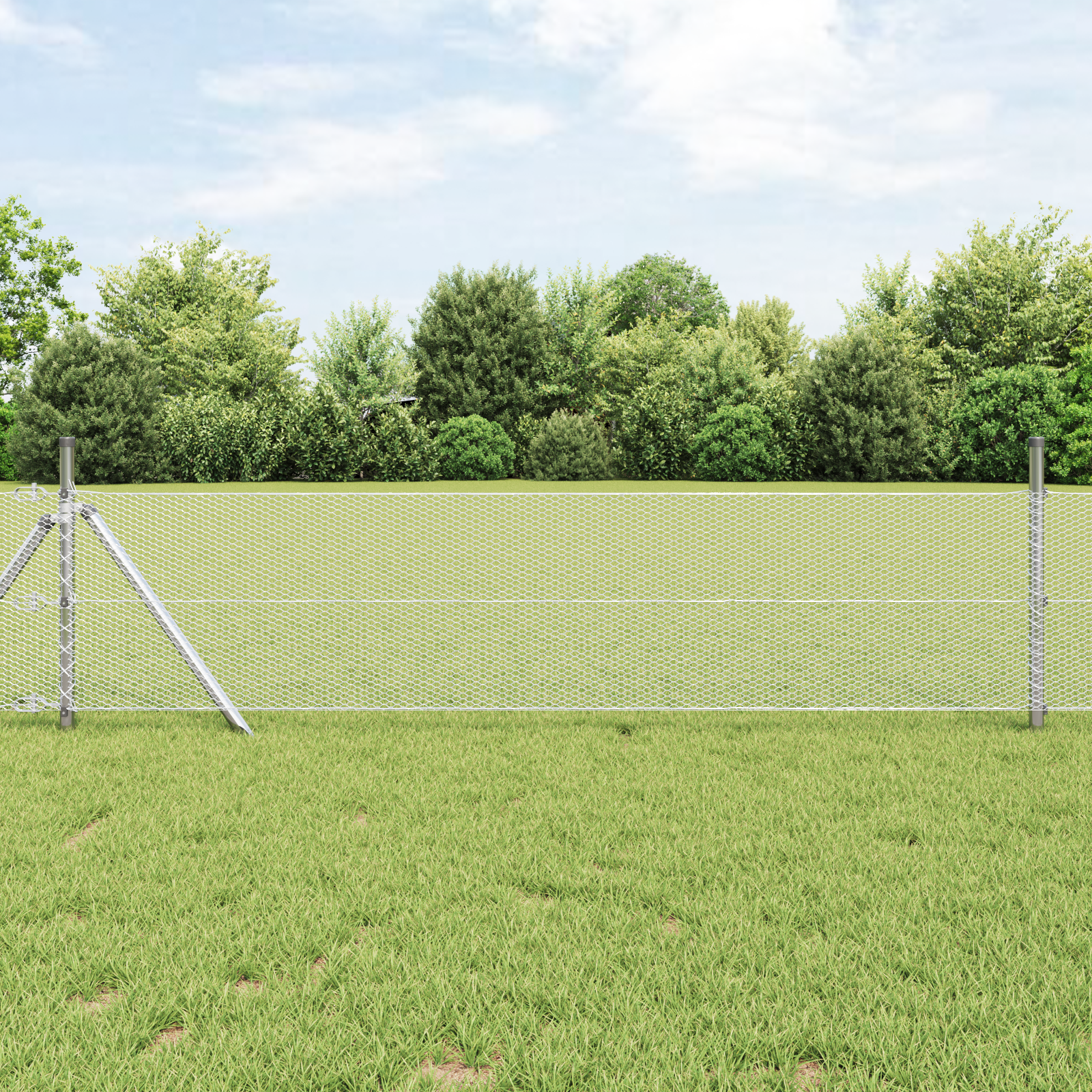 Gard Hexagonal 0.4x50 m Oțel Galvanizat GartenMobel Dekor