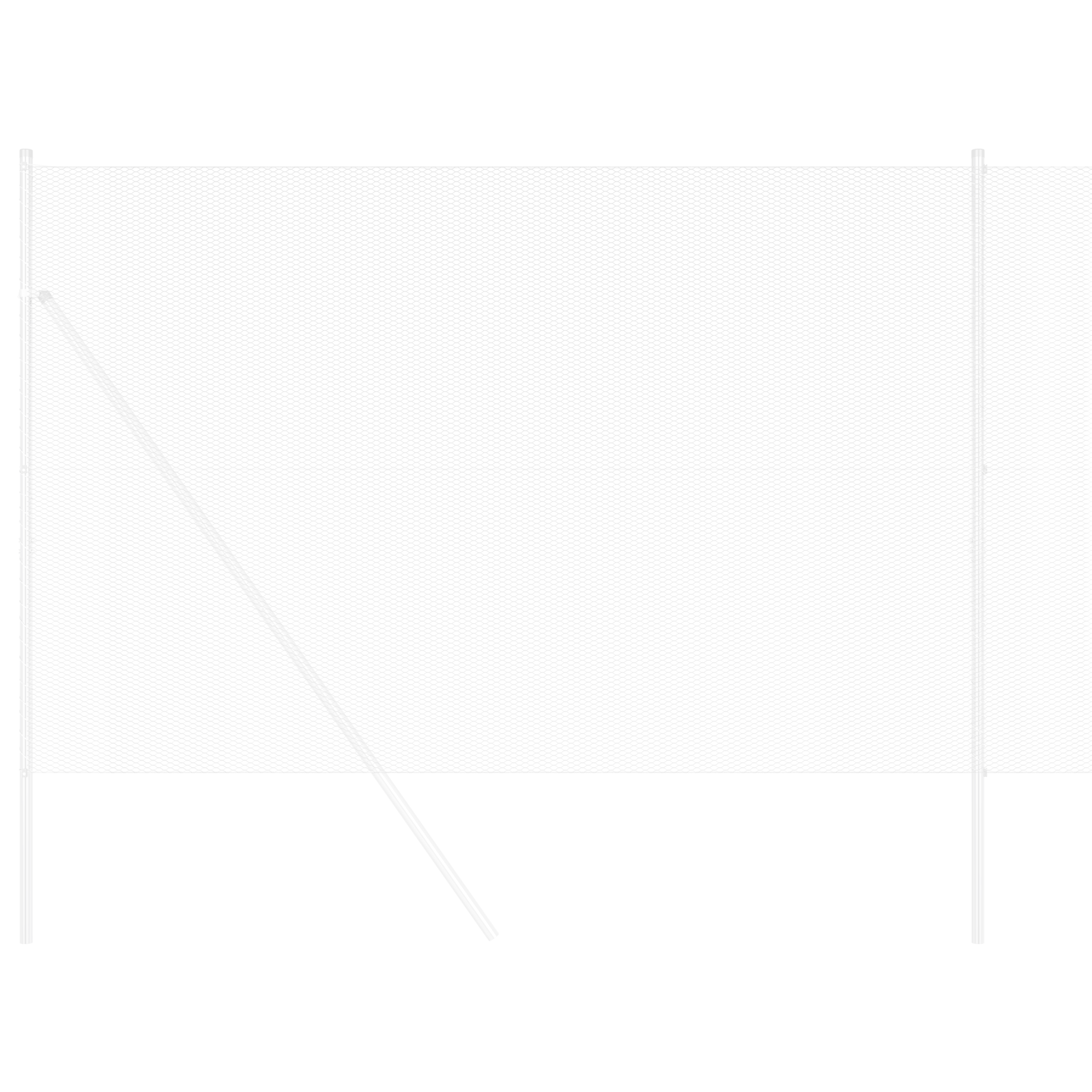 Împrejmuire hexagonală 1.5x50 m Oțel galvanizat GartenMobel Dekor