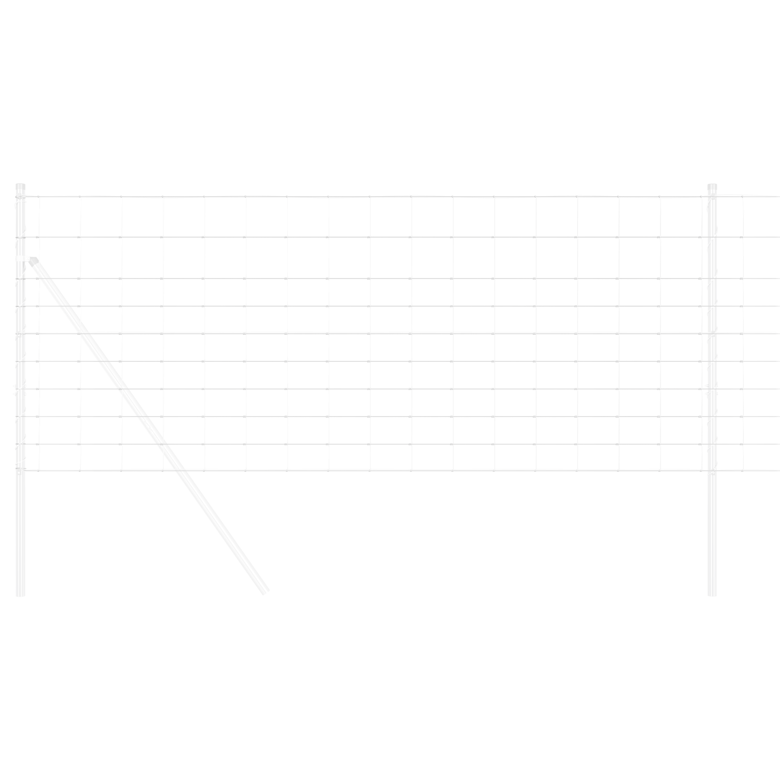 Gard de Câmp 1x10 m Oțel Galvanizat GartenMobel Dekor