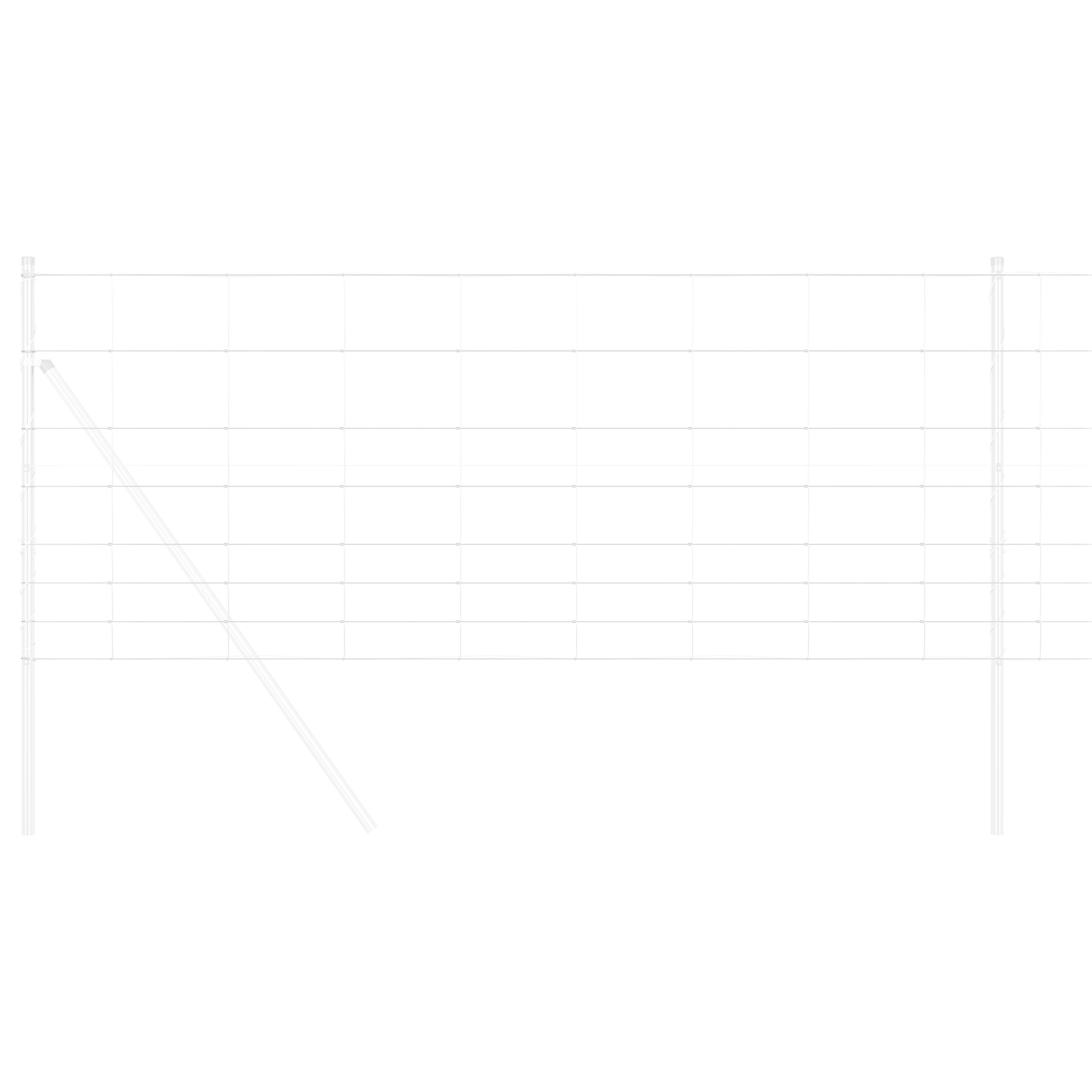 Împrejmuire câmp 1x10 m Oțel galvanizat GartenMobel Dekor