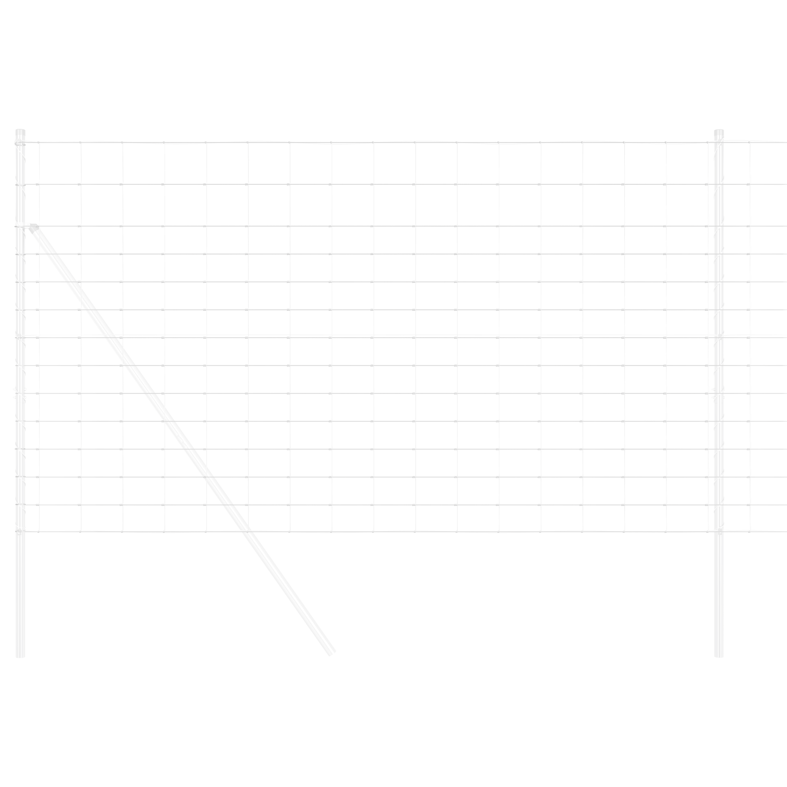 Împrejmuire de câmp 1.4x10 m Oțel galvanizat GartenMobel Dekor