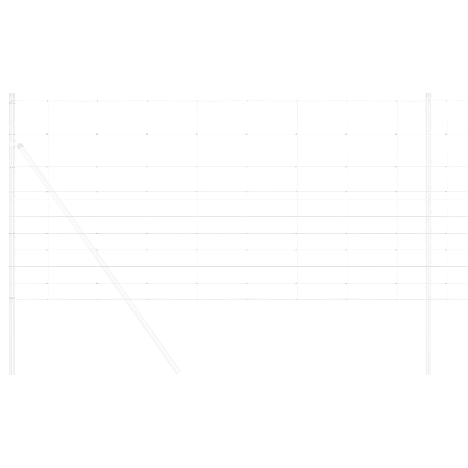 Îngrădire câmp 1.2x10 m Oțel galvanizat GartenMobel Dekor