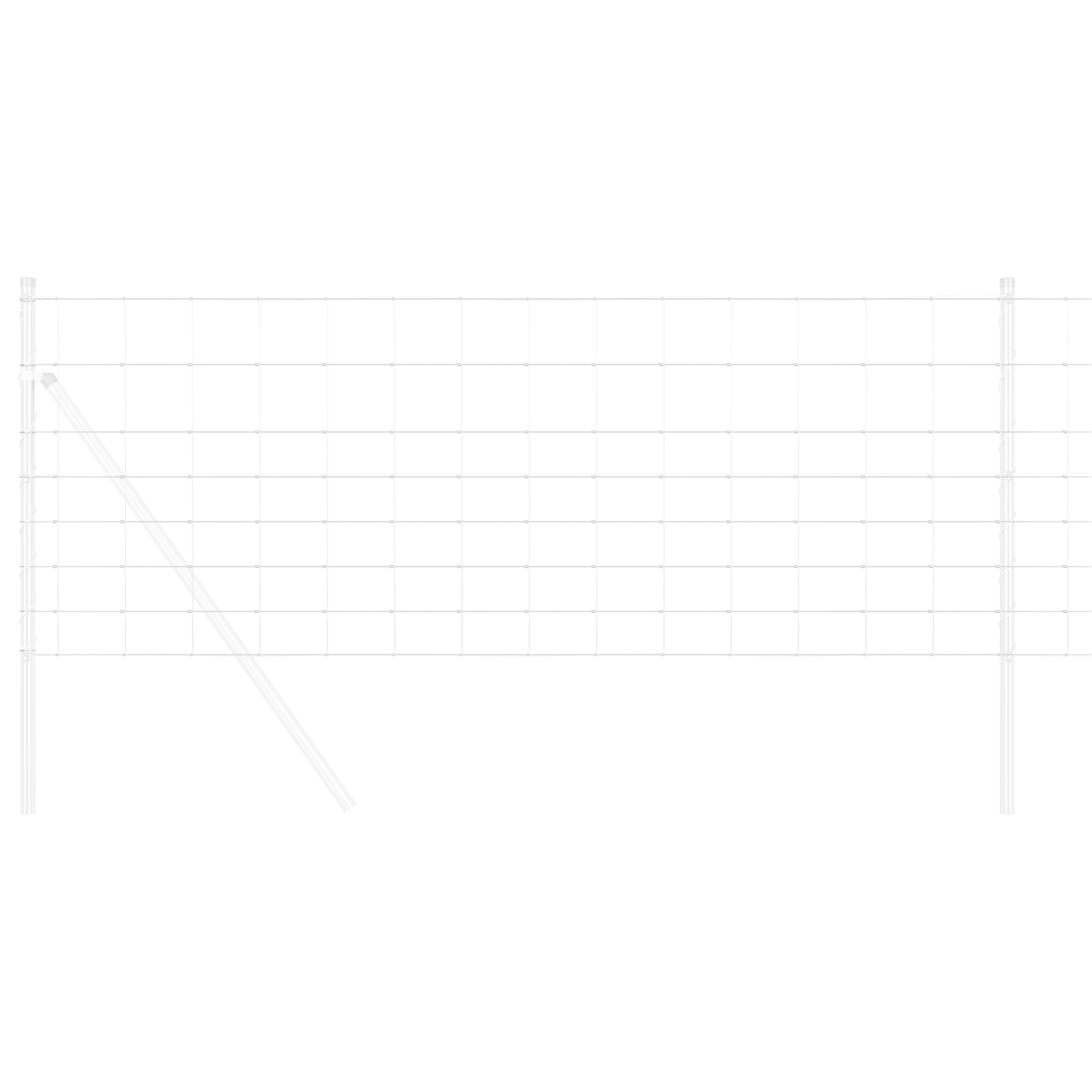 Gard de Câmp 0.8x25 m Oțel galvanizat GartenMobel Dekor