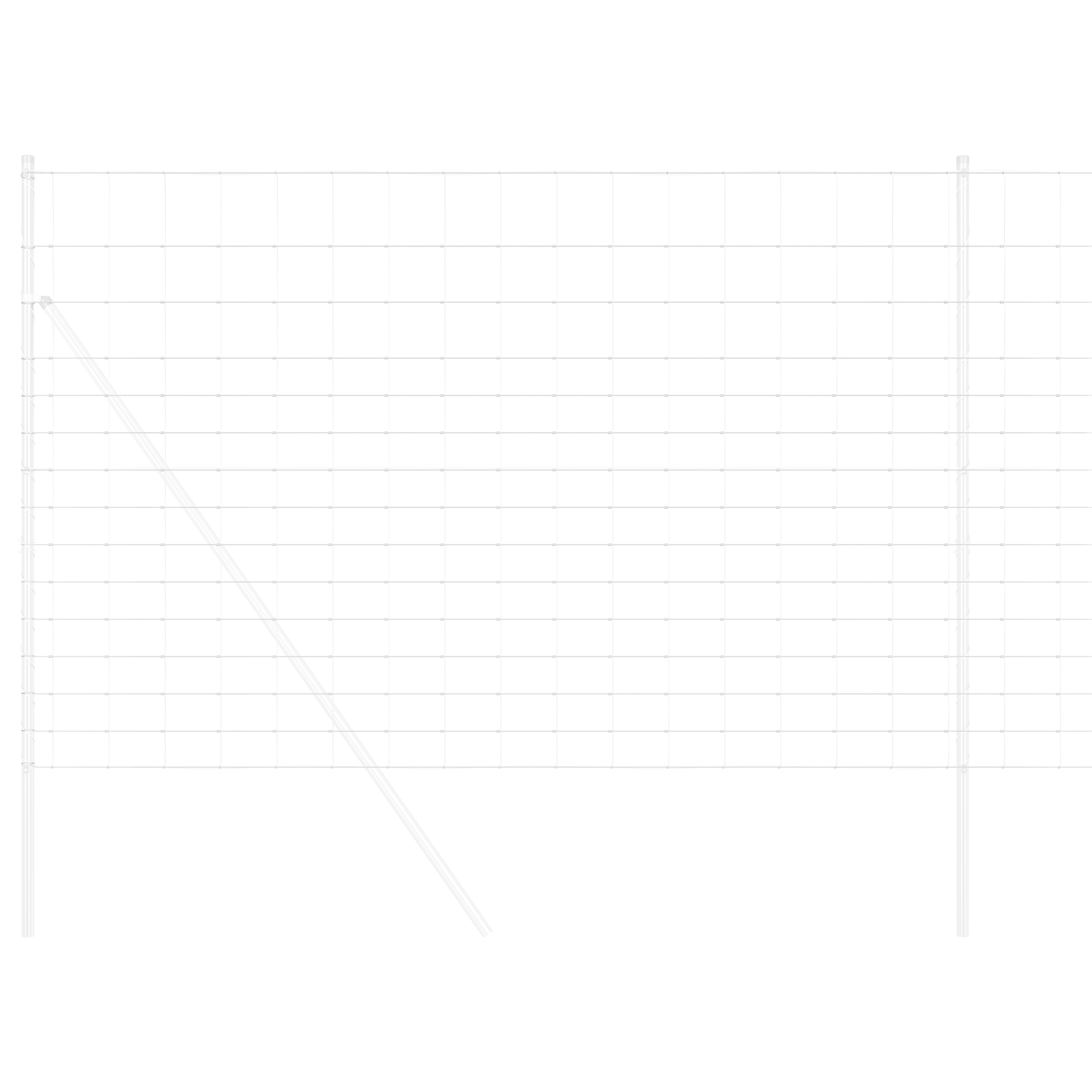 Gard de câmp 1.6x10 m Oțel galvanizat GartenMobel Dekor