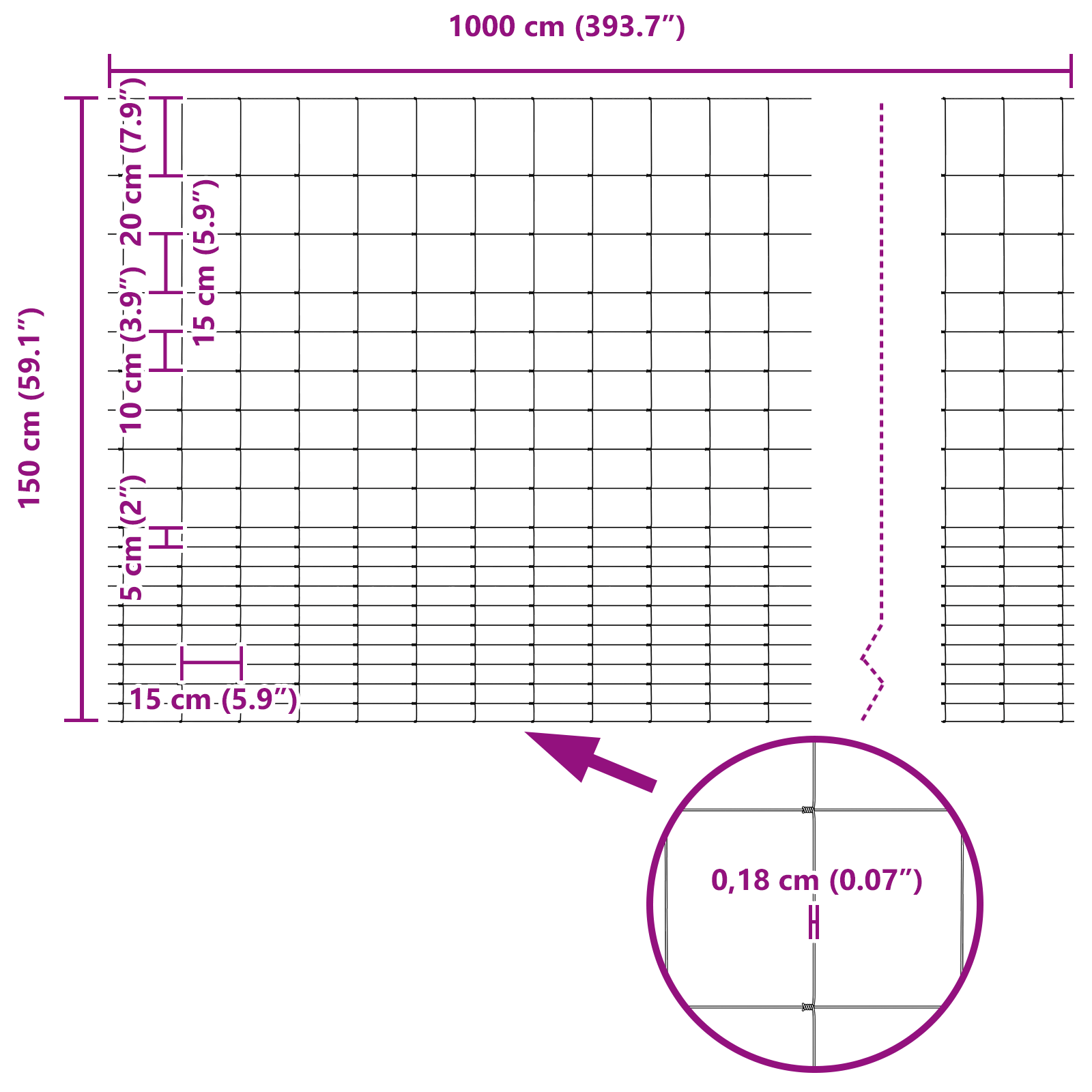 Gard de câmp 1.6x10 m din oțel galvanizat GartenMobel Dekor