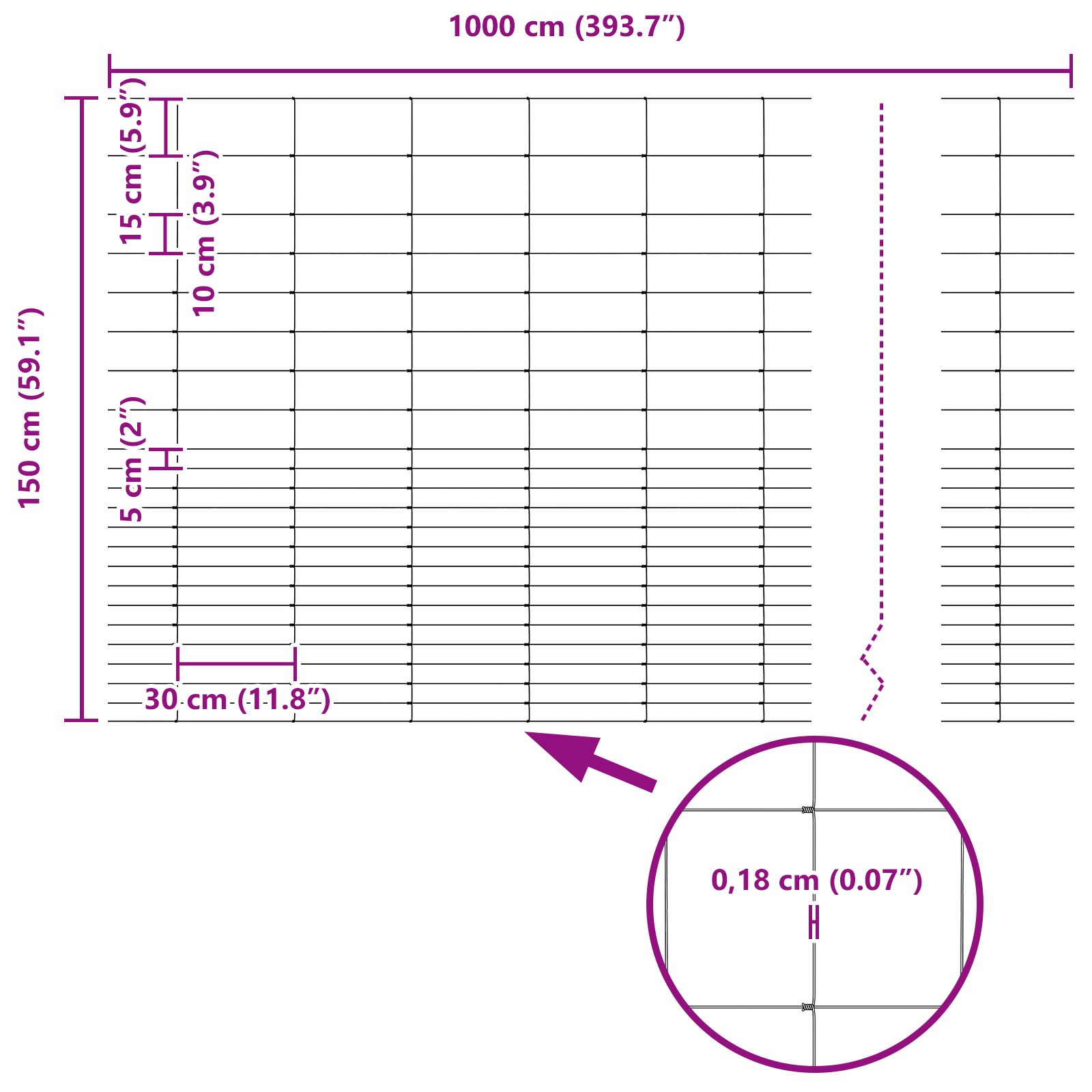 Gard de câmp 1.6x10 m din oțel galvanizat GartenMobel Dekor