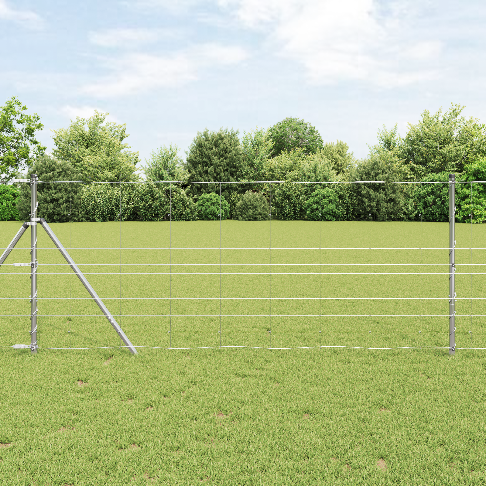 Gard de câmp 1x25 m Oțel galvanizat GartenMobel Dekor