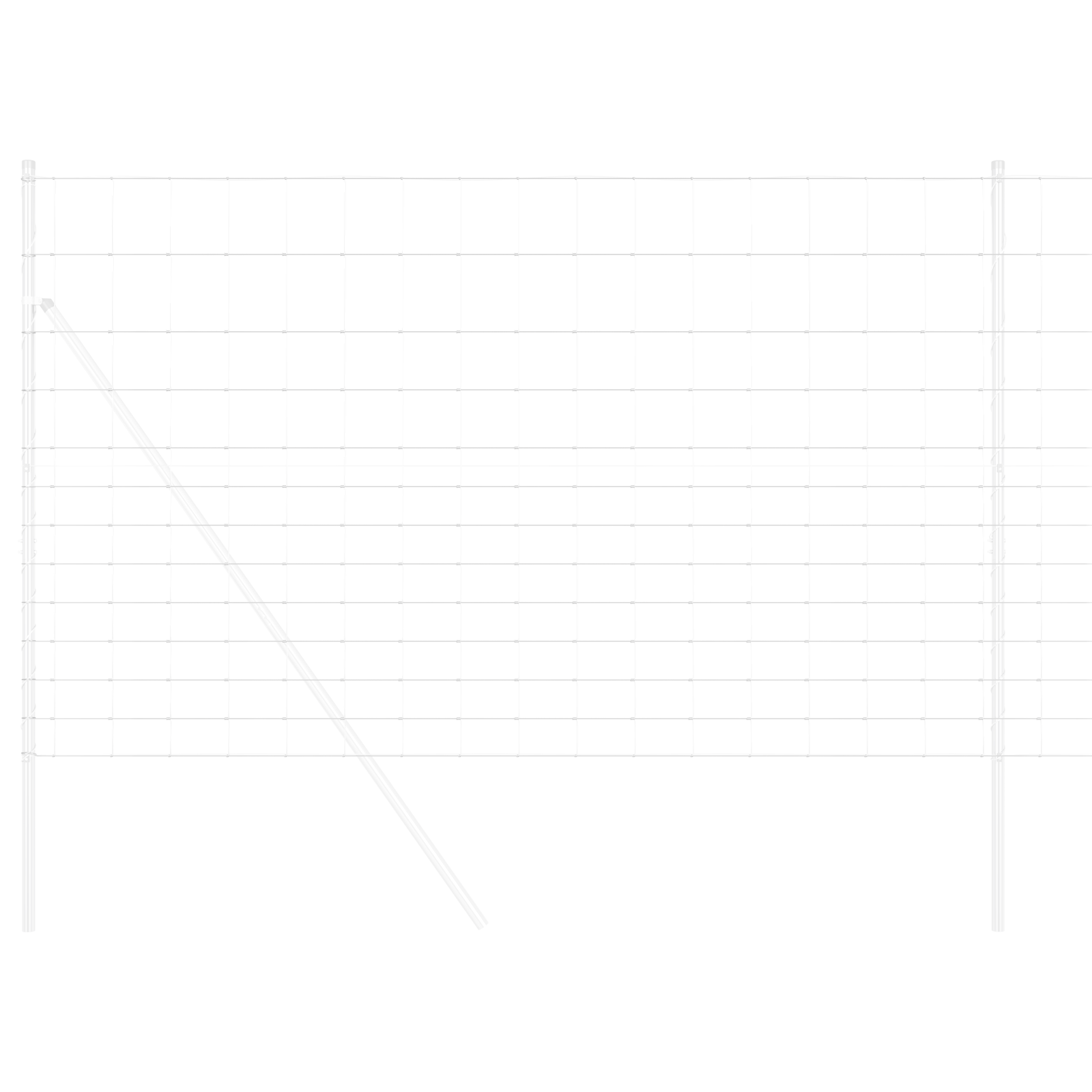 Împrejmuire de Câmp 1.5x25 m Oțel Galvanizat GartenMobel Dekor