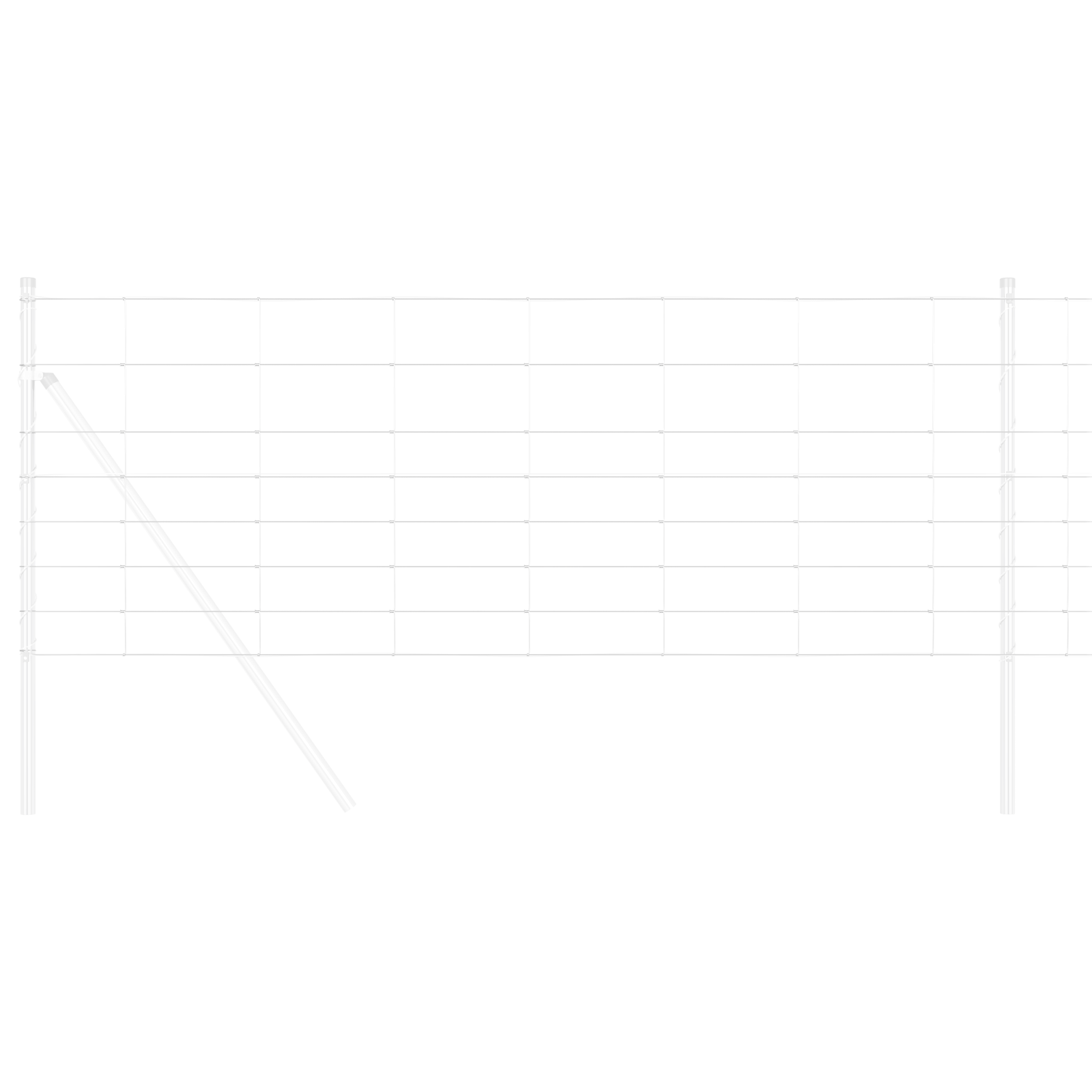 Împrejmuire de câmp 0.8x25 m Oțel galvanizat GartenMobel Dekor