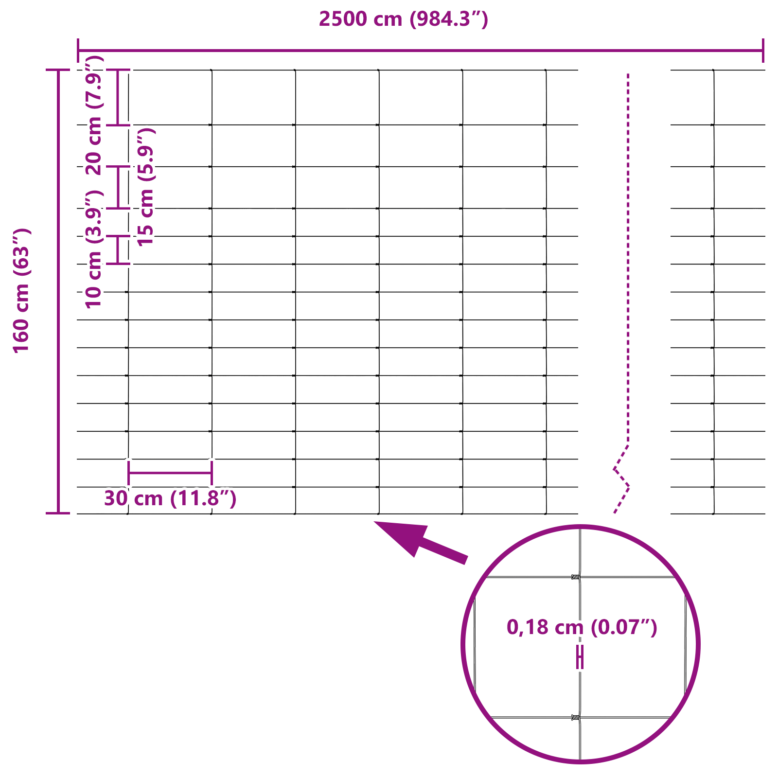 Gard de Câmp 1.6x25 m Oțel Galvanizat GartenMobel Dekor