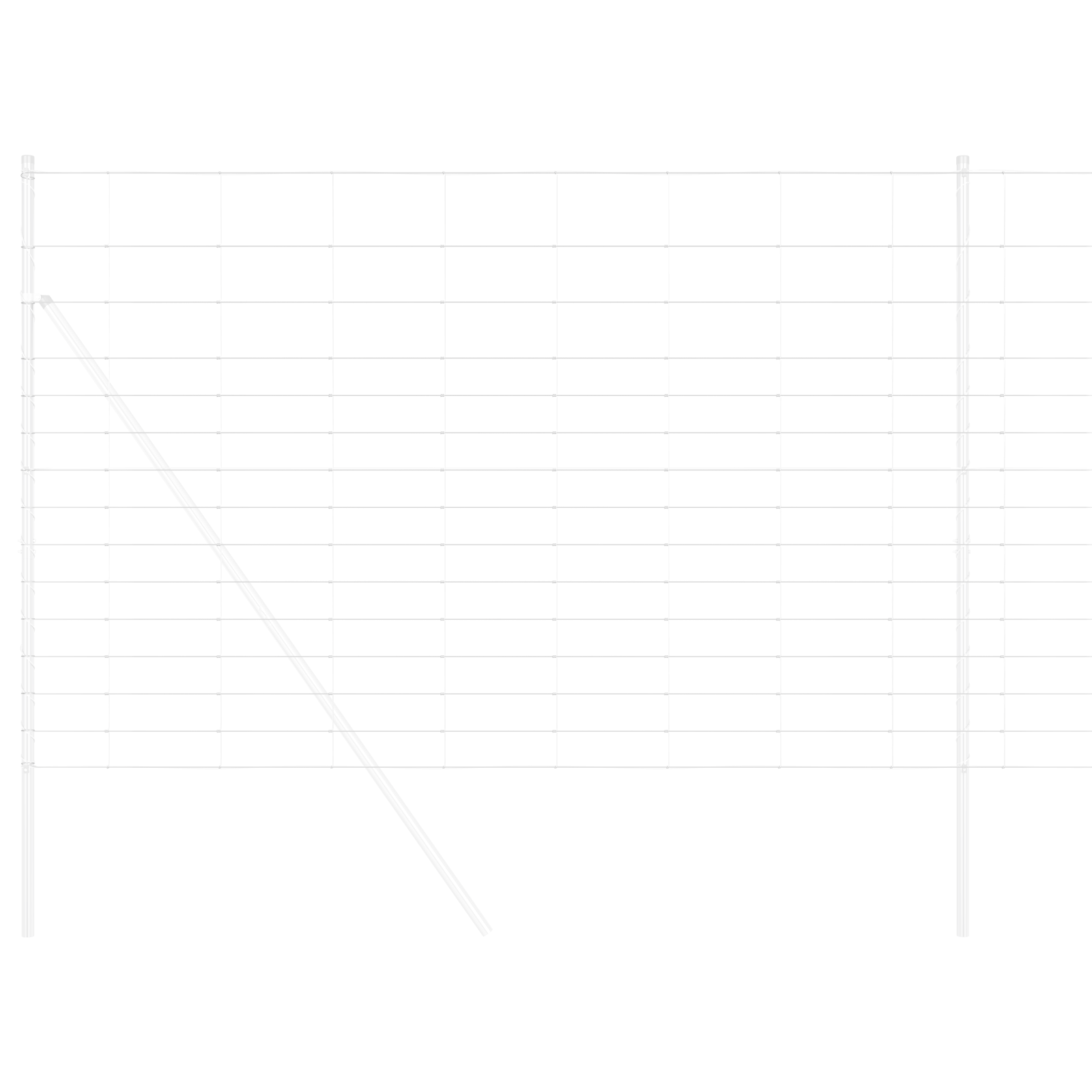 Împrejmuire de Câmp 1.6x50 m Oțel Galvanizat GartenMobel Dekor