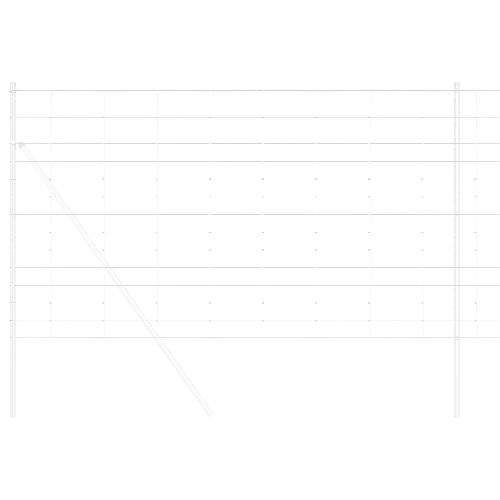 Împrejmuire de câmp 1.4x50 m Oțel galvanizat GartenMobel Dekor