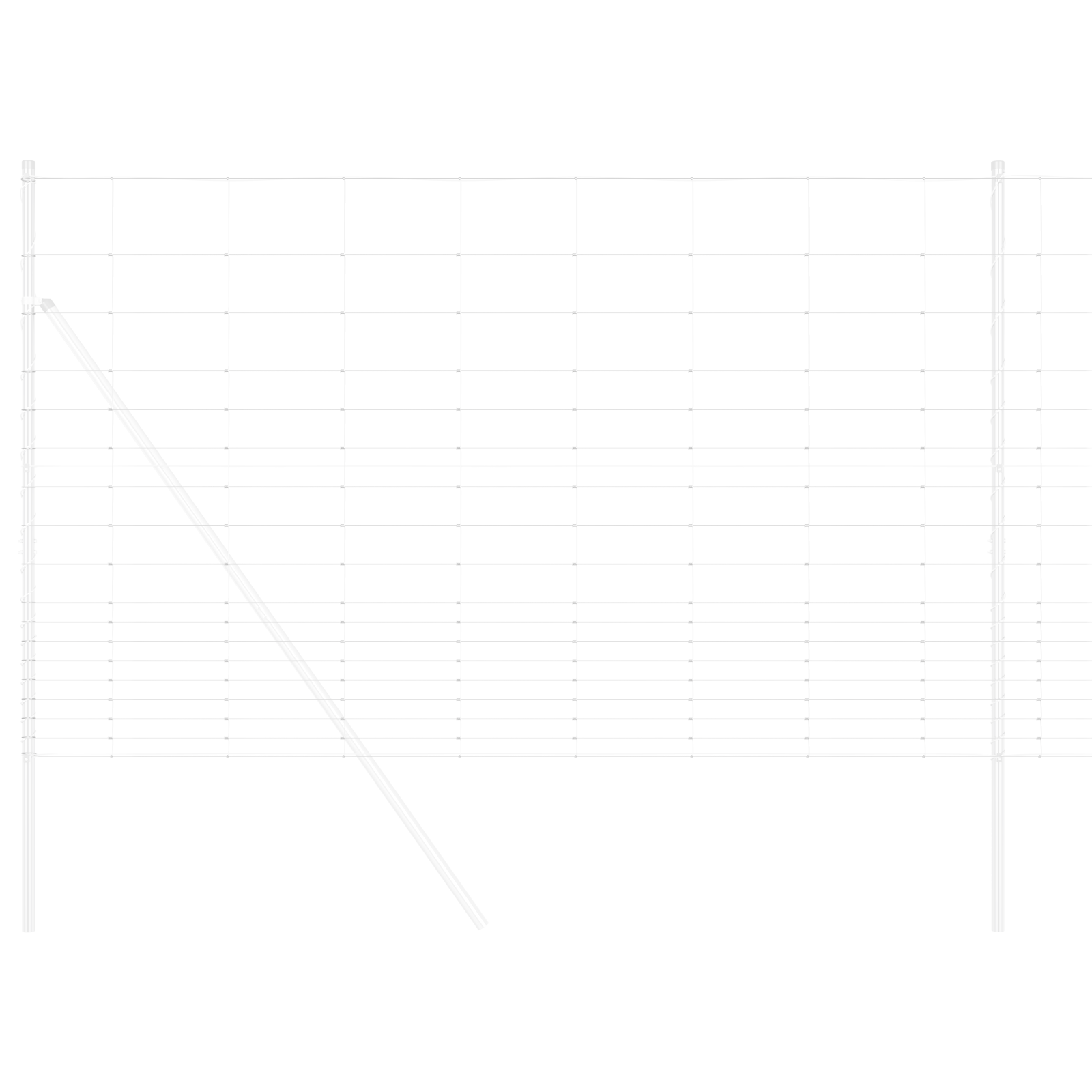 Împrejmuire de câmp 1.5x25 m din oțel galvanizat GartenMobel Dekor