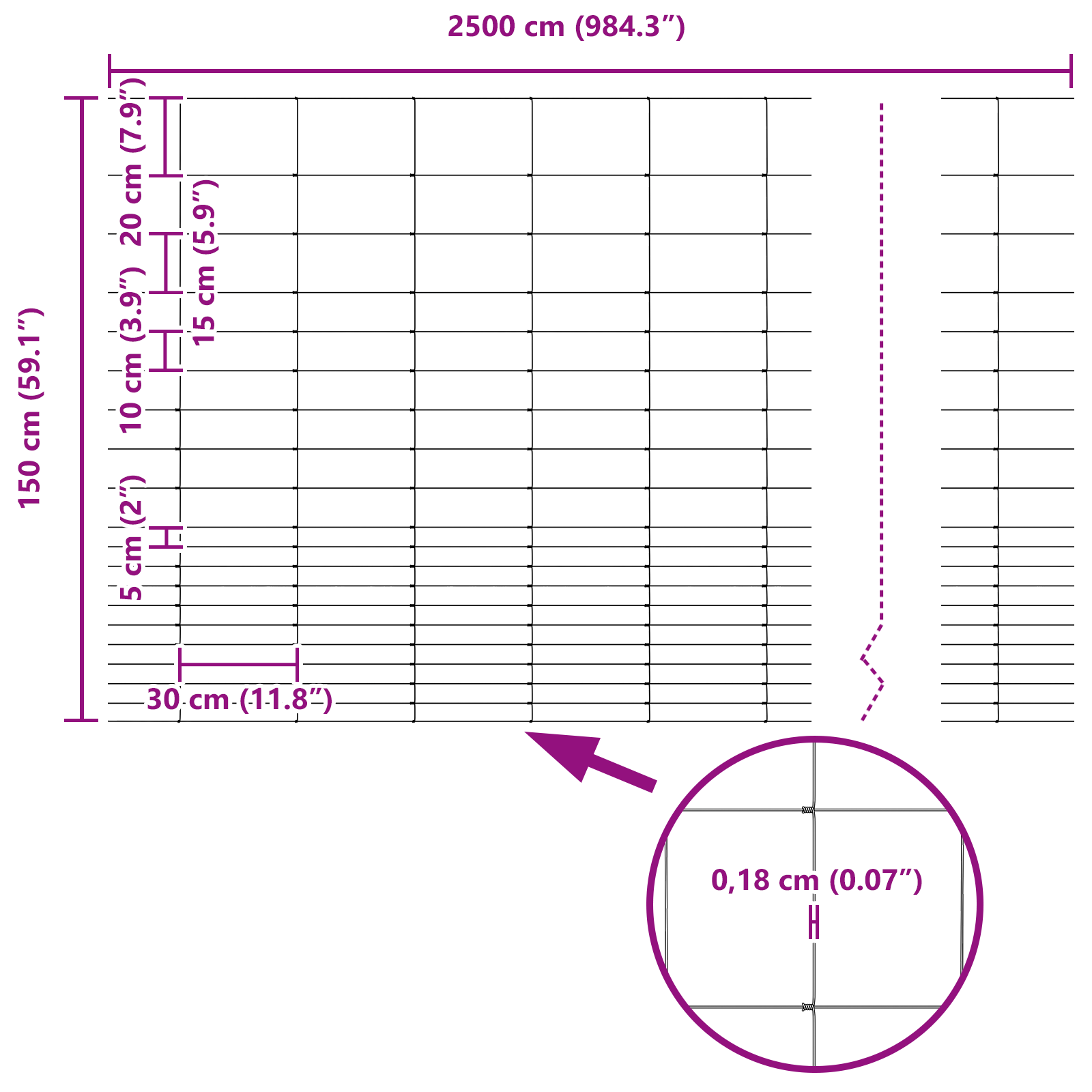 Împrejmuire pentru câmp 1.6x25 m Oțel galvanizat GartenMobel Dekor