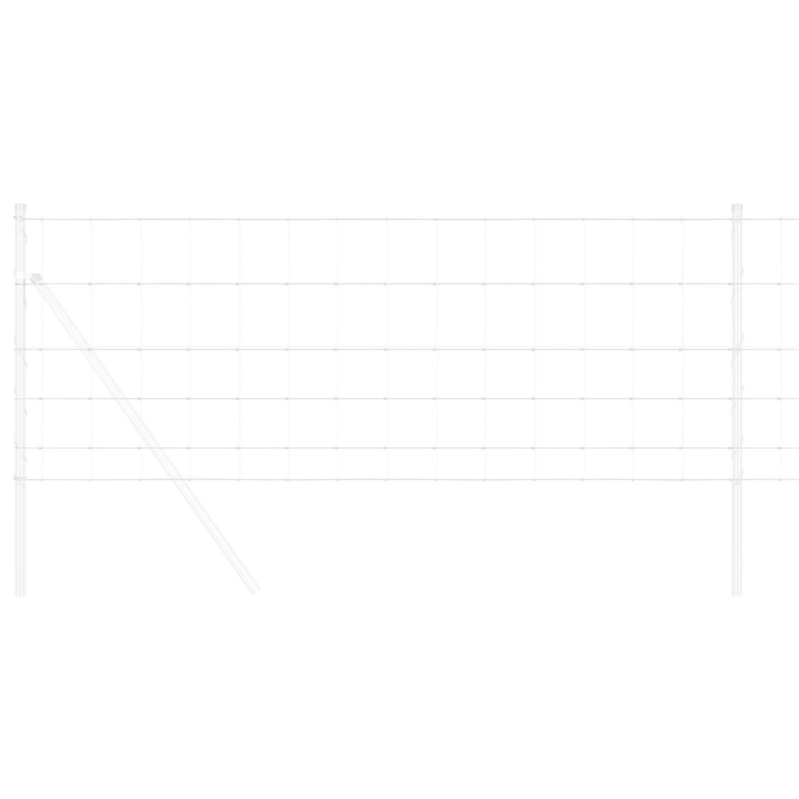 Împrejmuire teren 0.8x50 m Oțel galvanizat GartenMobel Dekor