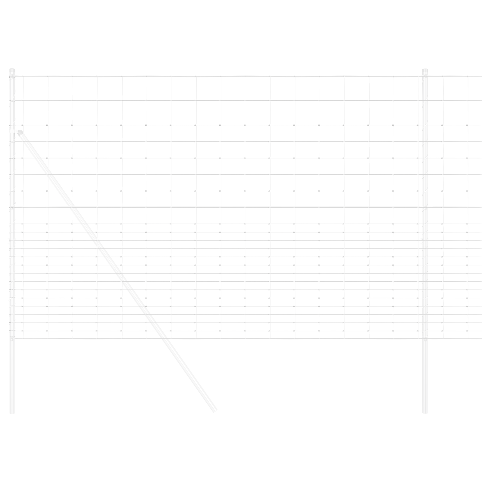 Îngrădire de câmp 1.6x25 m Oțel galvanizat GartenMobel Dekor