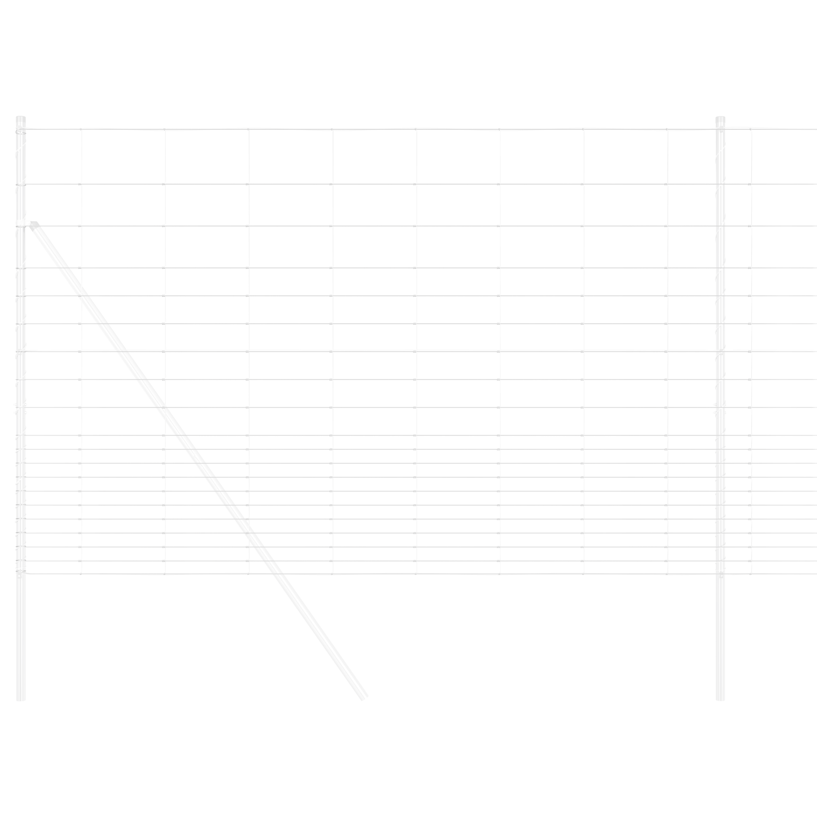 Îngrădire de câmp 1.6x25 m Oțel galvanizat GartenMobel Dekor