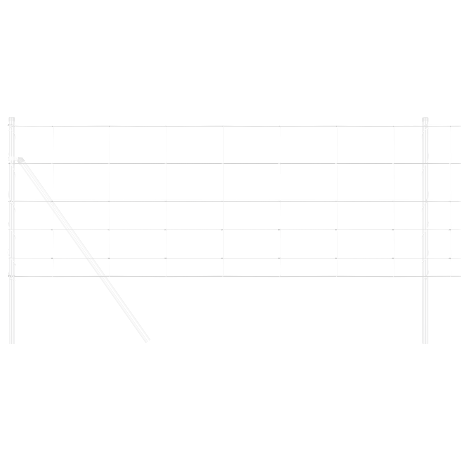 Îngrădire de teren 0.8x50 m Oțel galvanizat GartenMobel Dekor